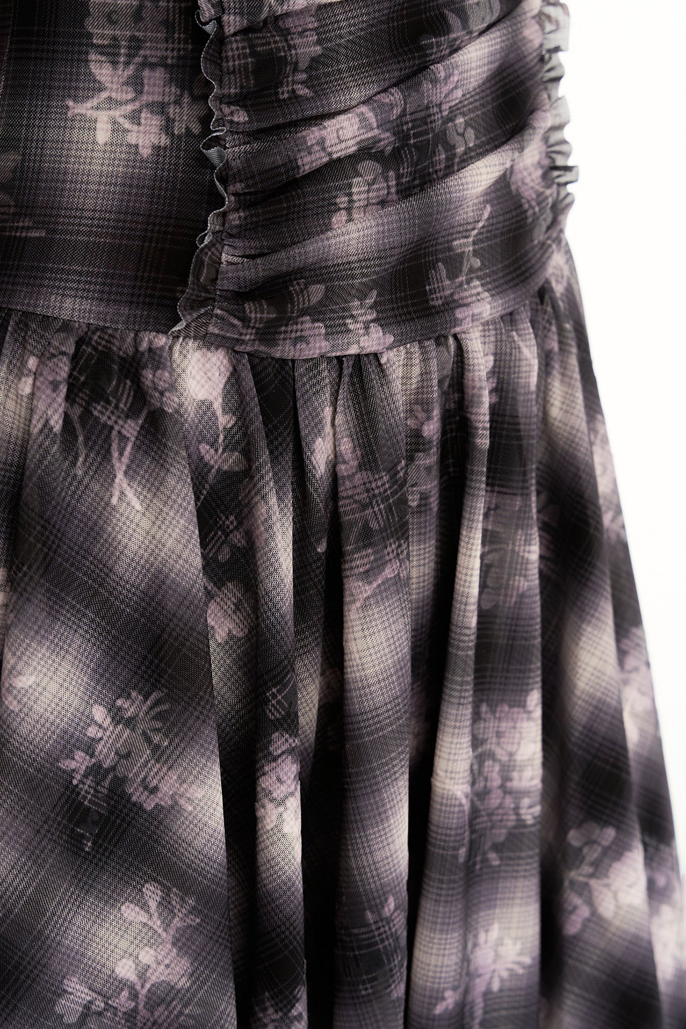 CONFUN Asymmetrical Plaid Midi Dress