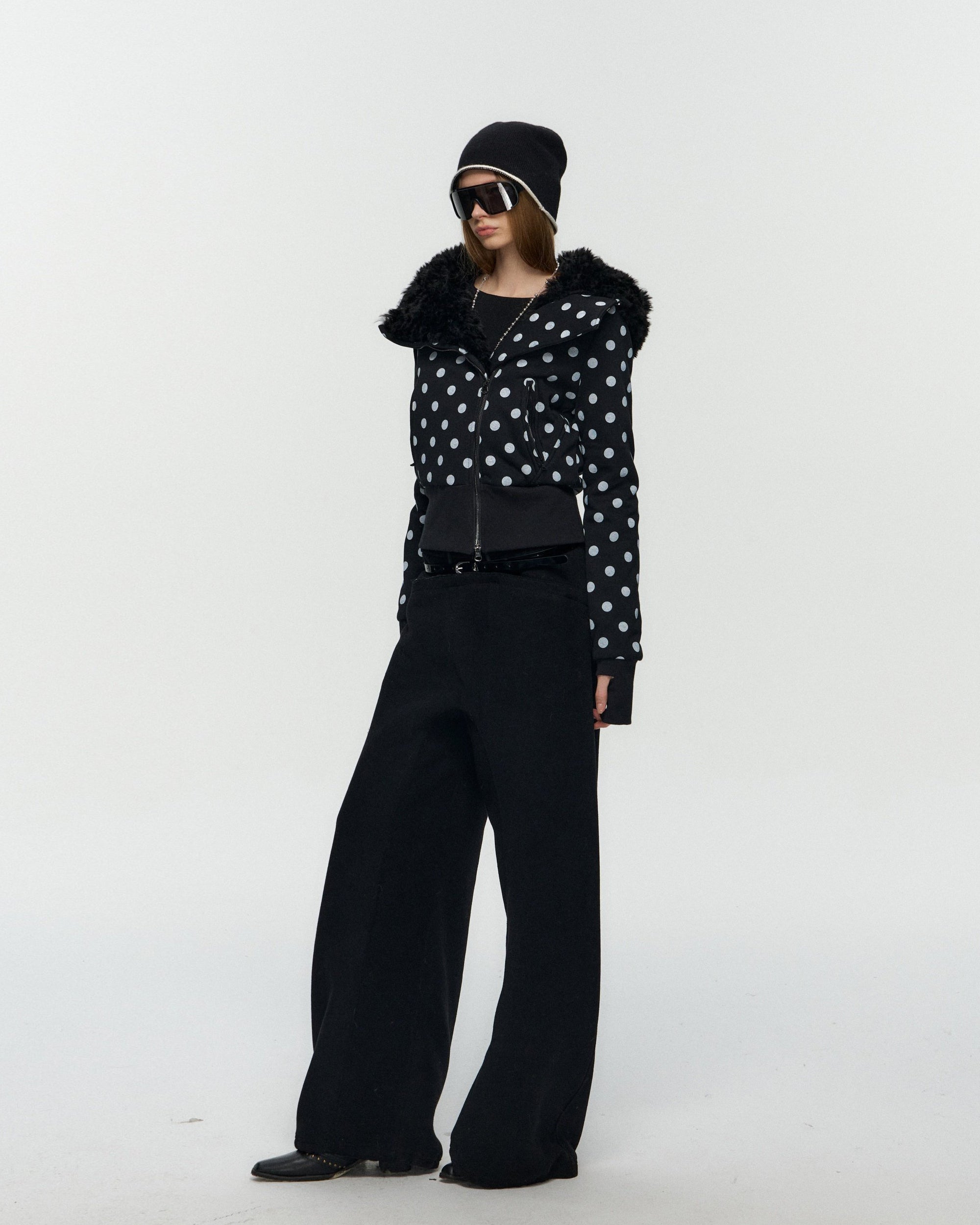 10AMSOTIIIIIIRED Classic Drawstring Wide-Leg Pants