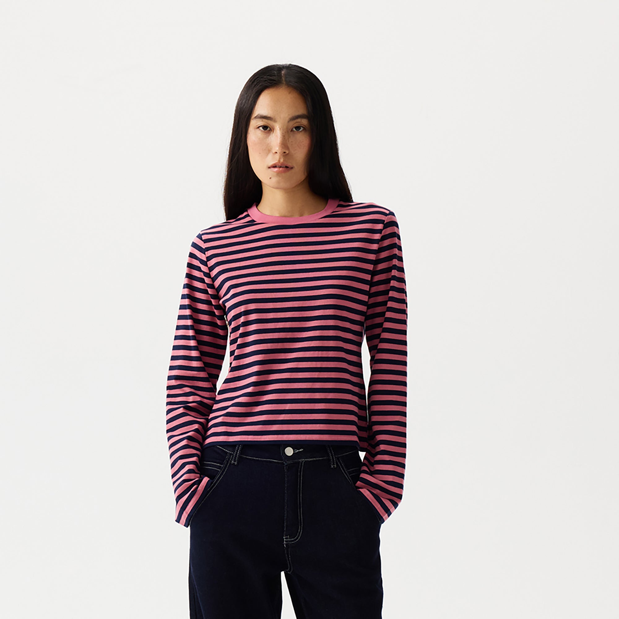 PCLA Essential Striped Long-Sleeve Tee