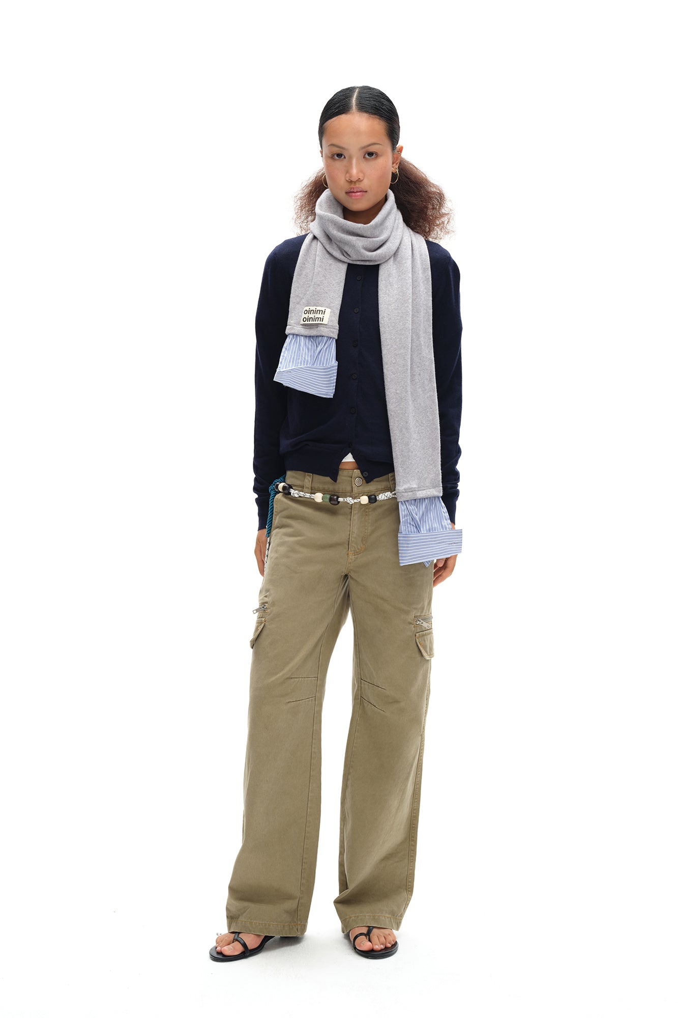 OINIMI Utility Multi-Pocket Paneled Cargo Pants