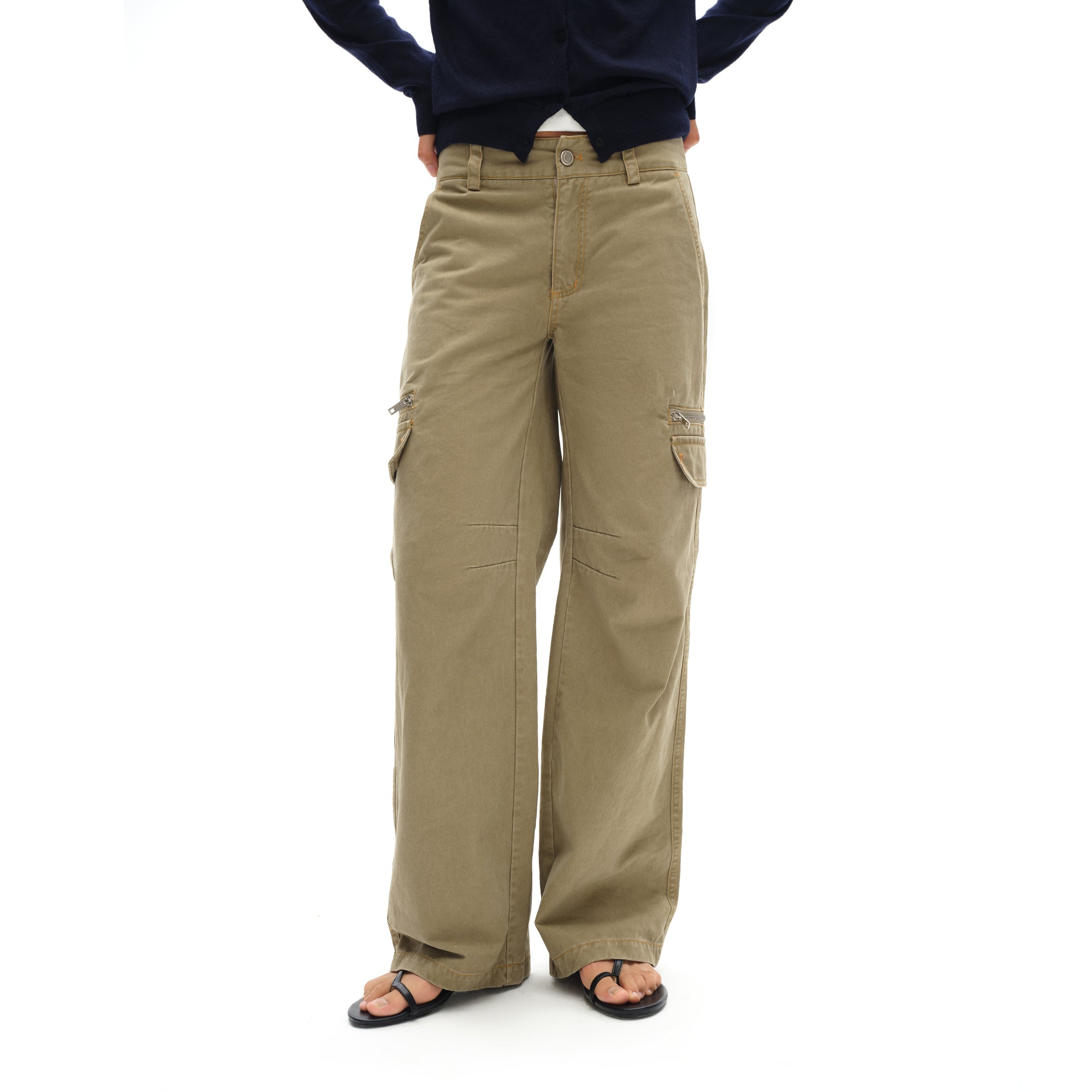 OINIMI Utility Multi-Pocket Paneled Cargo Pants