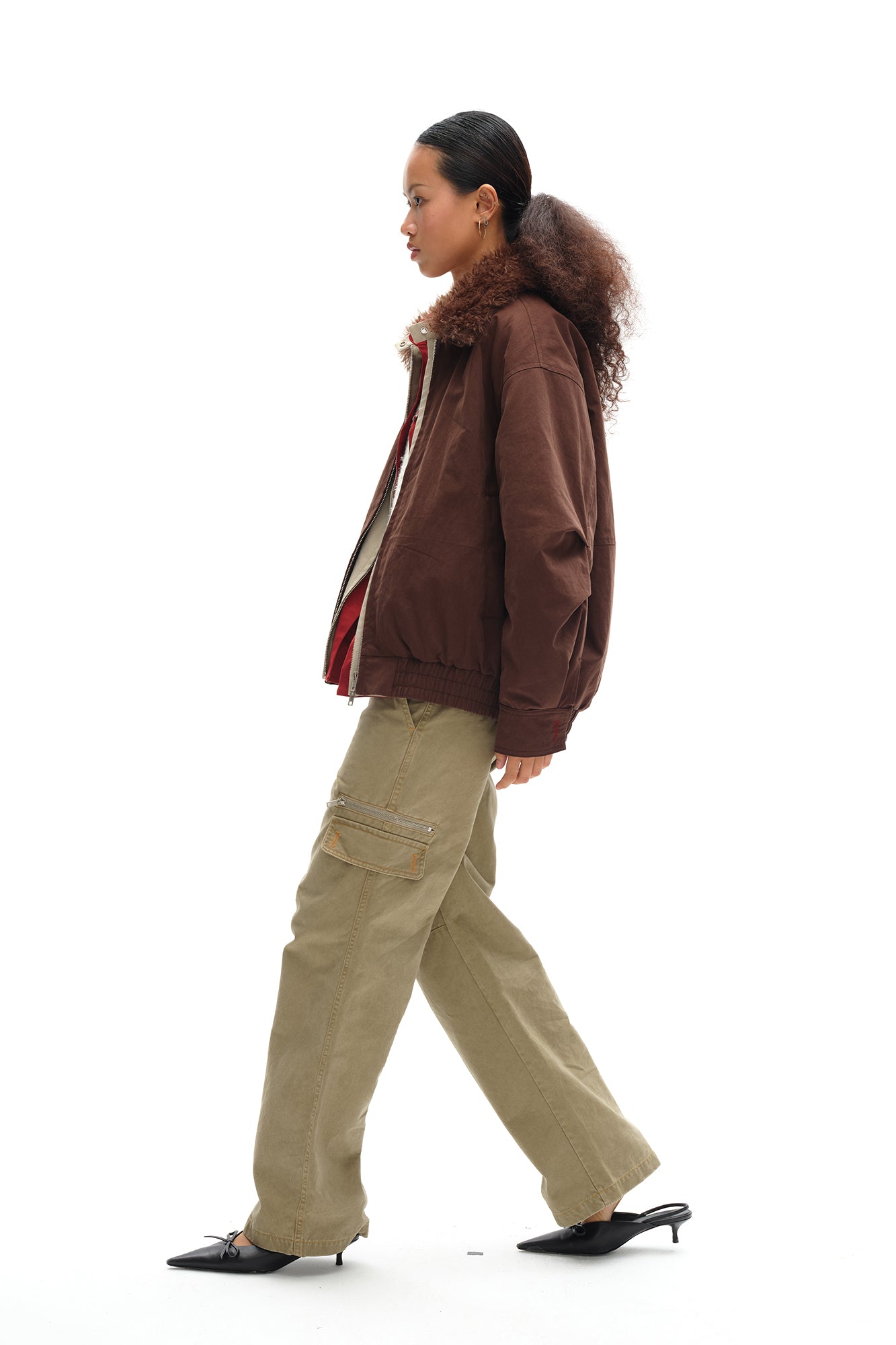 OINIMI Utility Multi-Pocket Paneled Cargo Pants