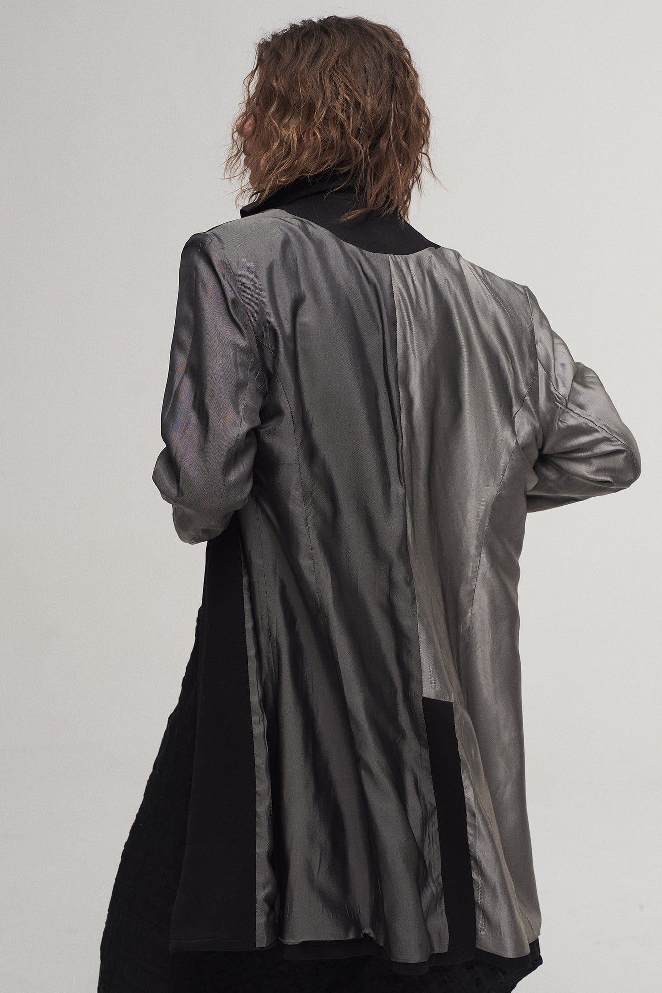 ILNya Nieternite Nifutur Reversible Armor-Sleeve Longline Blazer, premium urban and streetwear designers apparel on PROJECTISR.com, ILNya Nieternite Nifutur