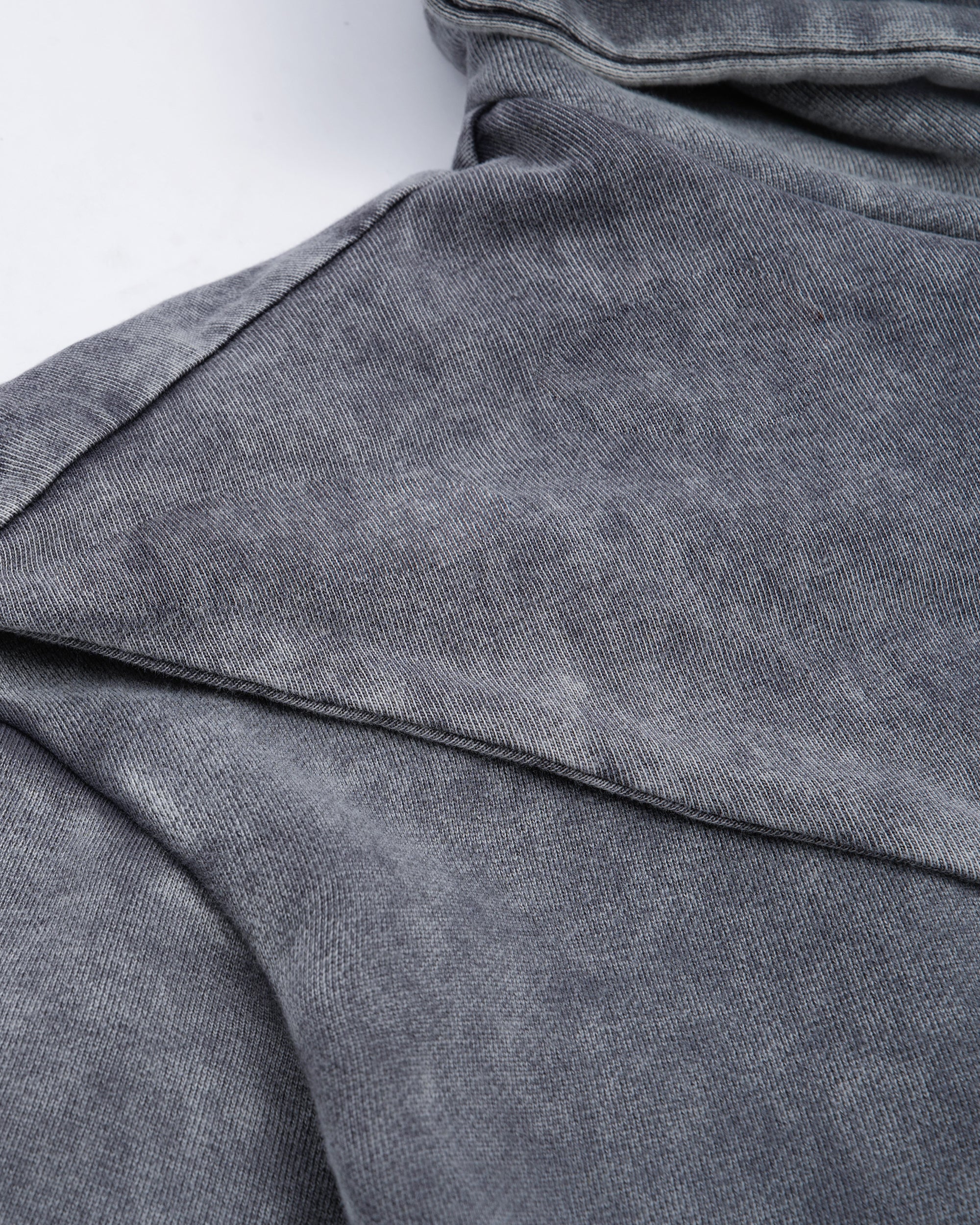 MOGONGSHE Washed Layered Shoulder-Paneled Hoodie