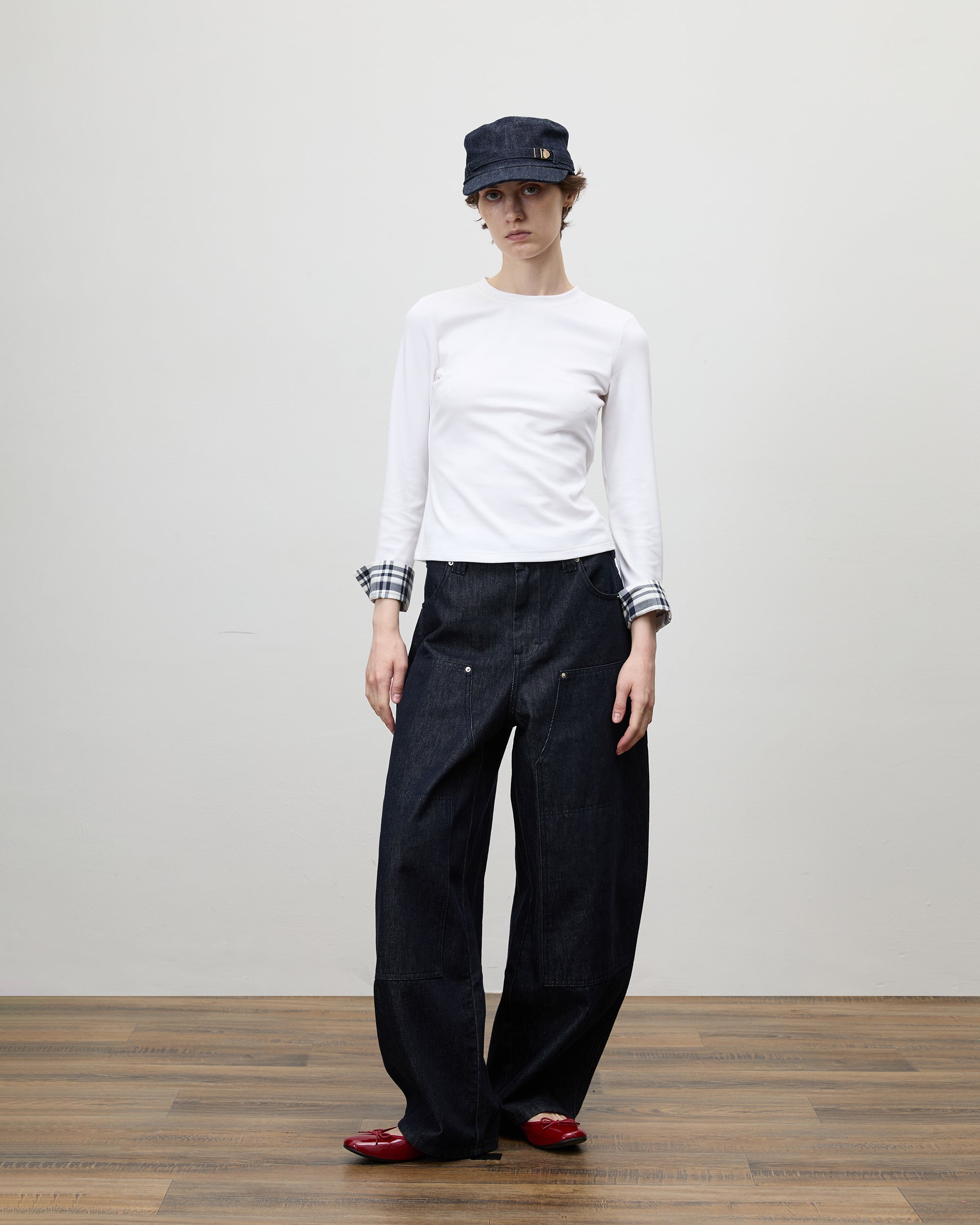 COMMAND N Utility Curved Denim Pants