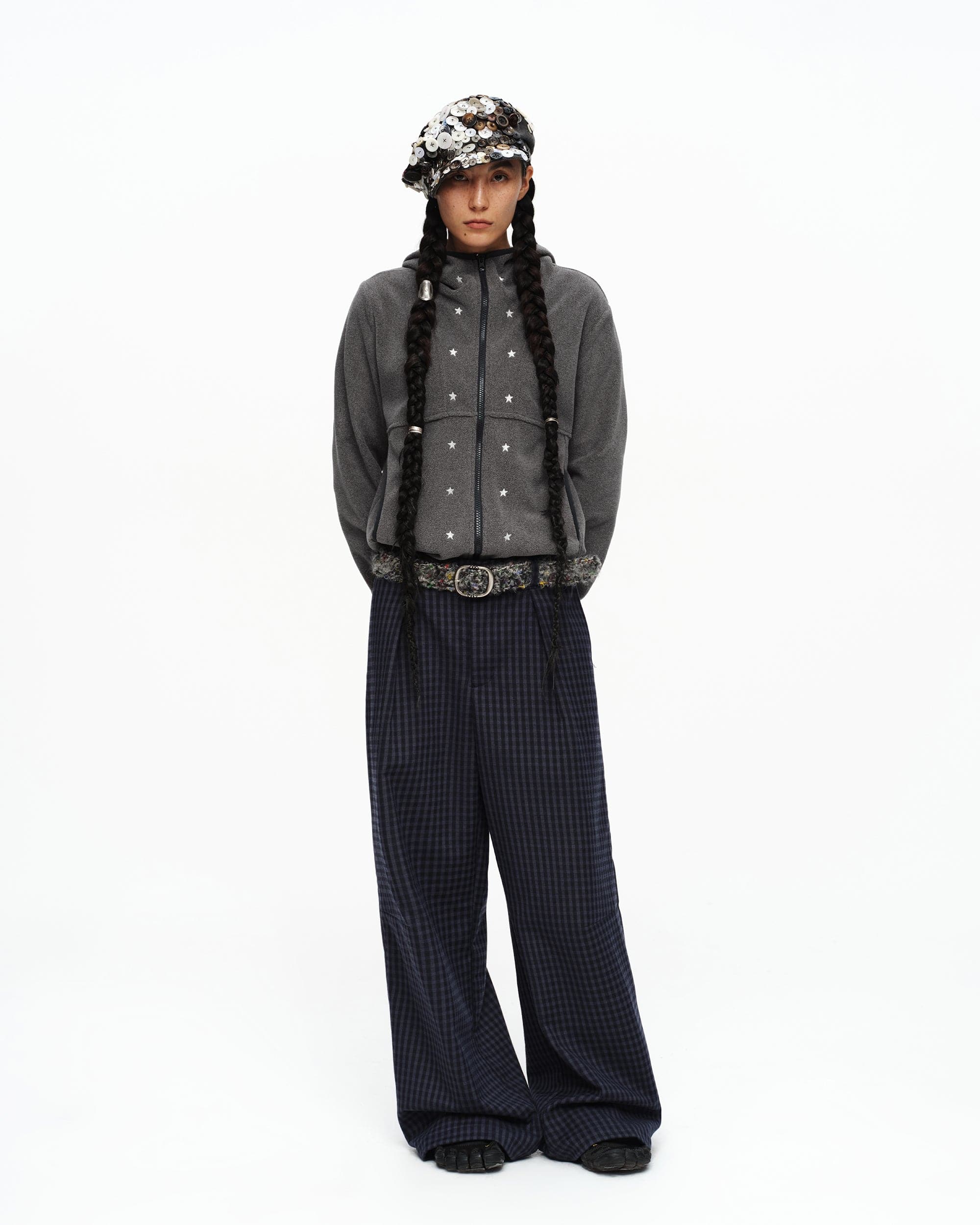 OINIMI Flecked Bouclé Belt