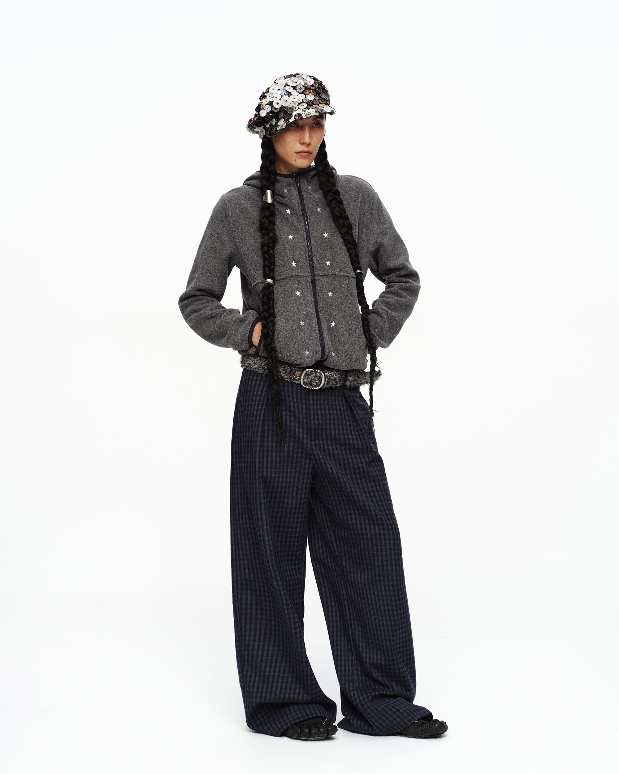 OINIMI Flecked Bouclé Belt