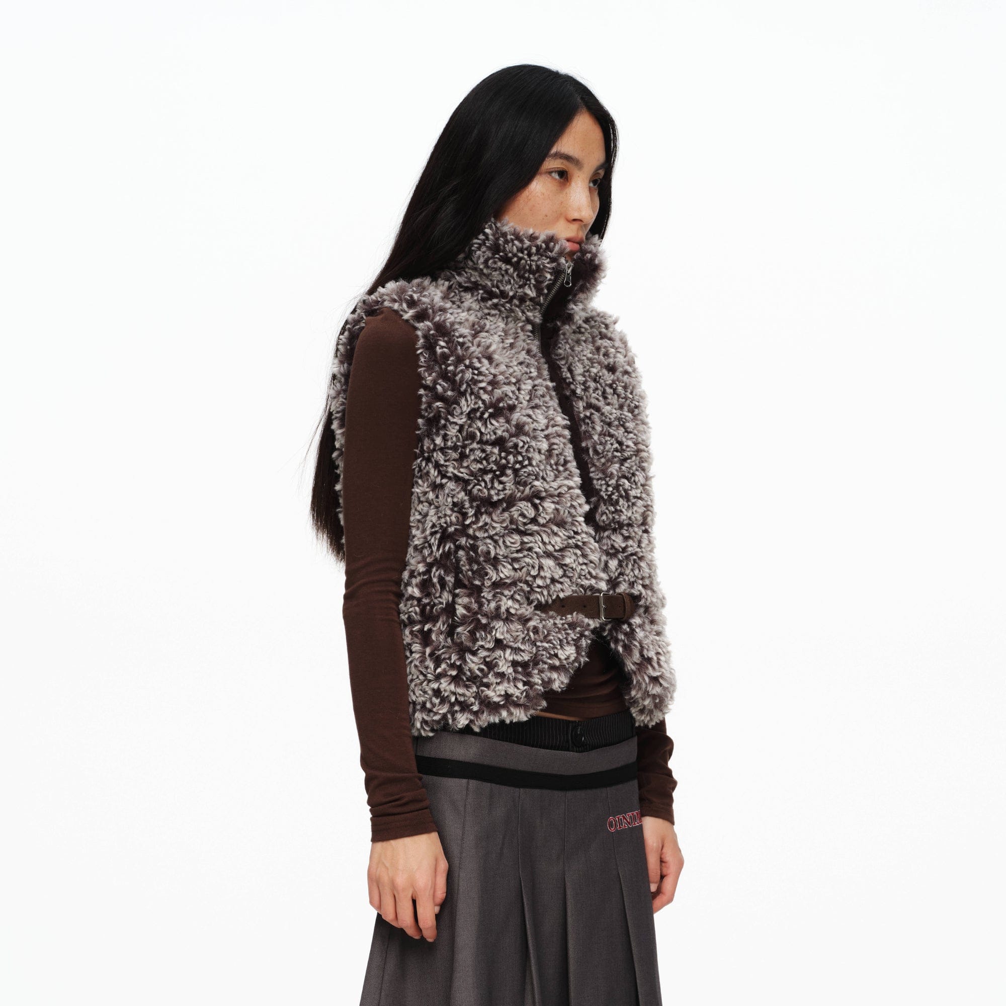 OINIMI Gradient Fleece Belted Vest