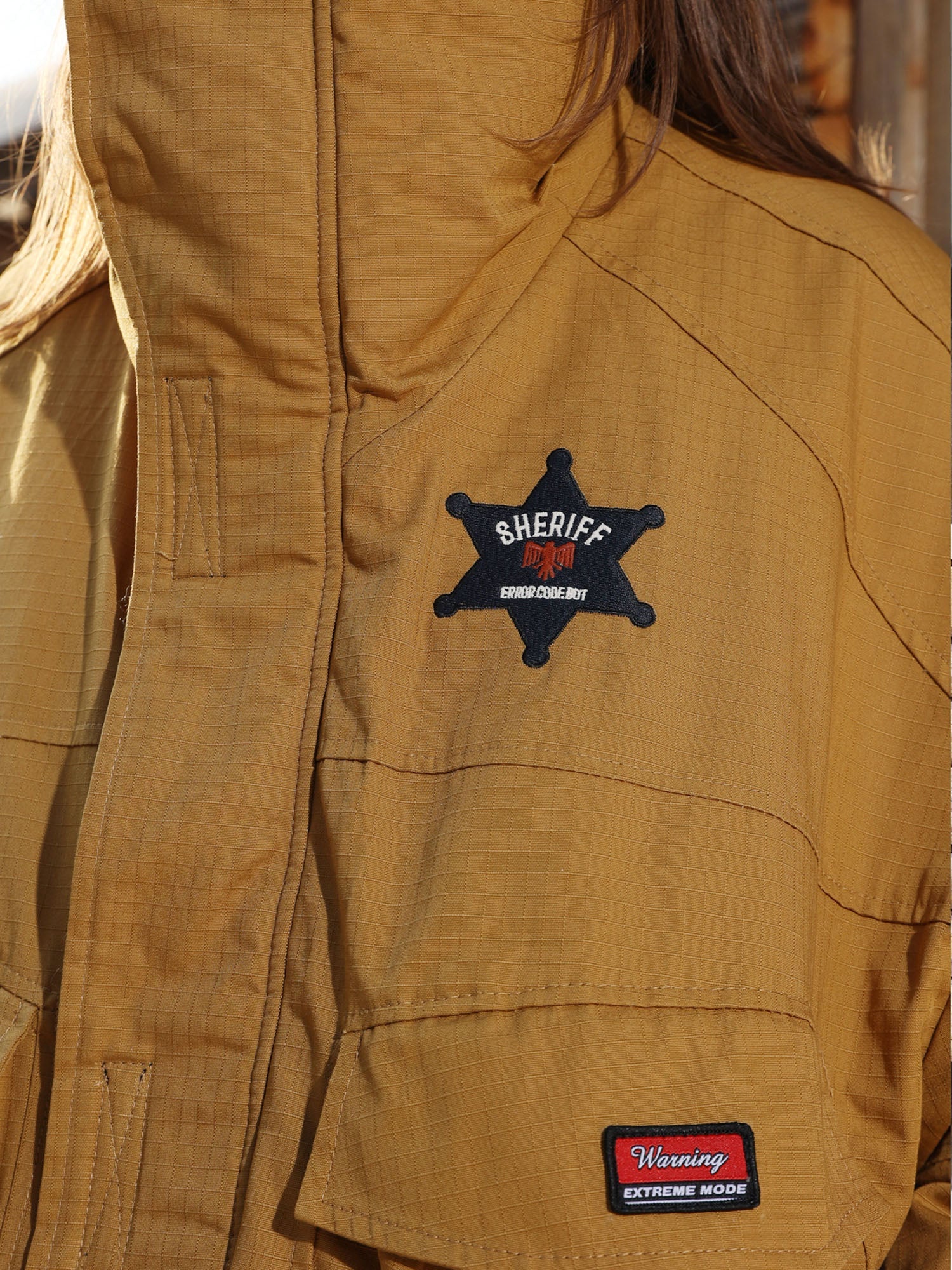 ERROR CODE ROBOT Retro Reversible Faux Fur Jacket