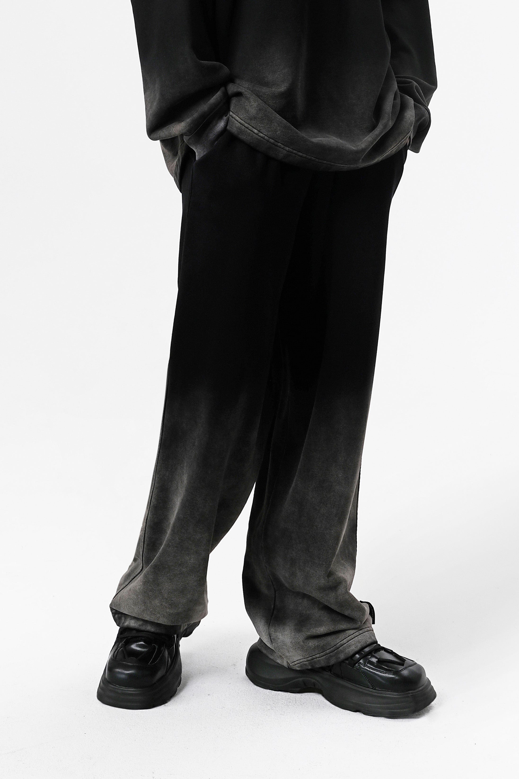 VANN VALRENCE Washed Gradient Straight-Leg Pants, premium urban and streetwear designers apparel on PROJECTISR.com, VANN VALRENCE