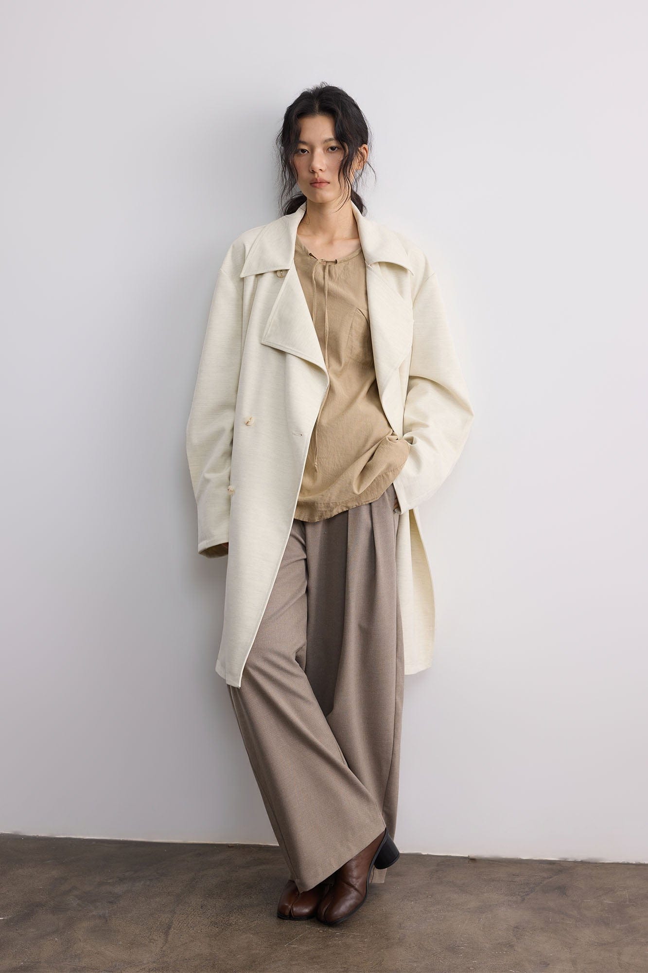 SAME FLOW Essential Double-Breasted Coat