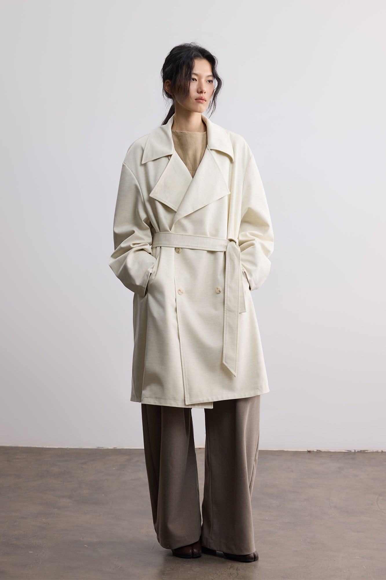 SAME FLOW Essential Double-Breasted Coat