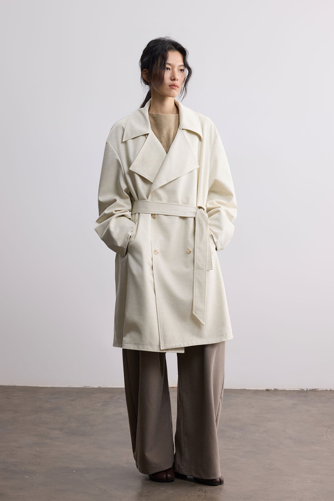 SAME FLOW Essential Double-Breasted Coat