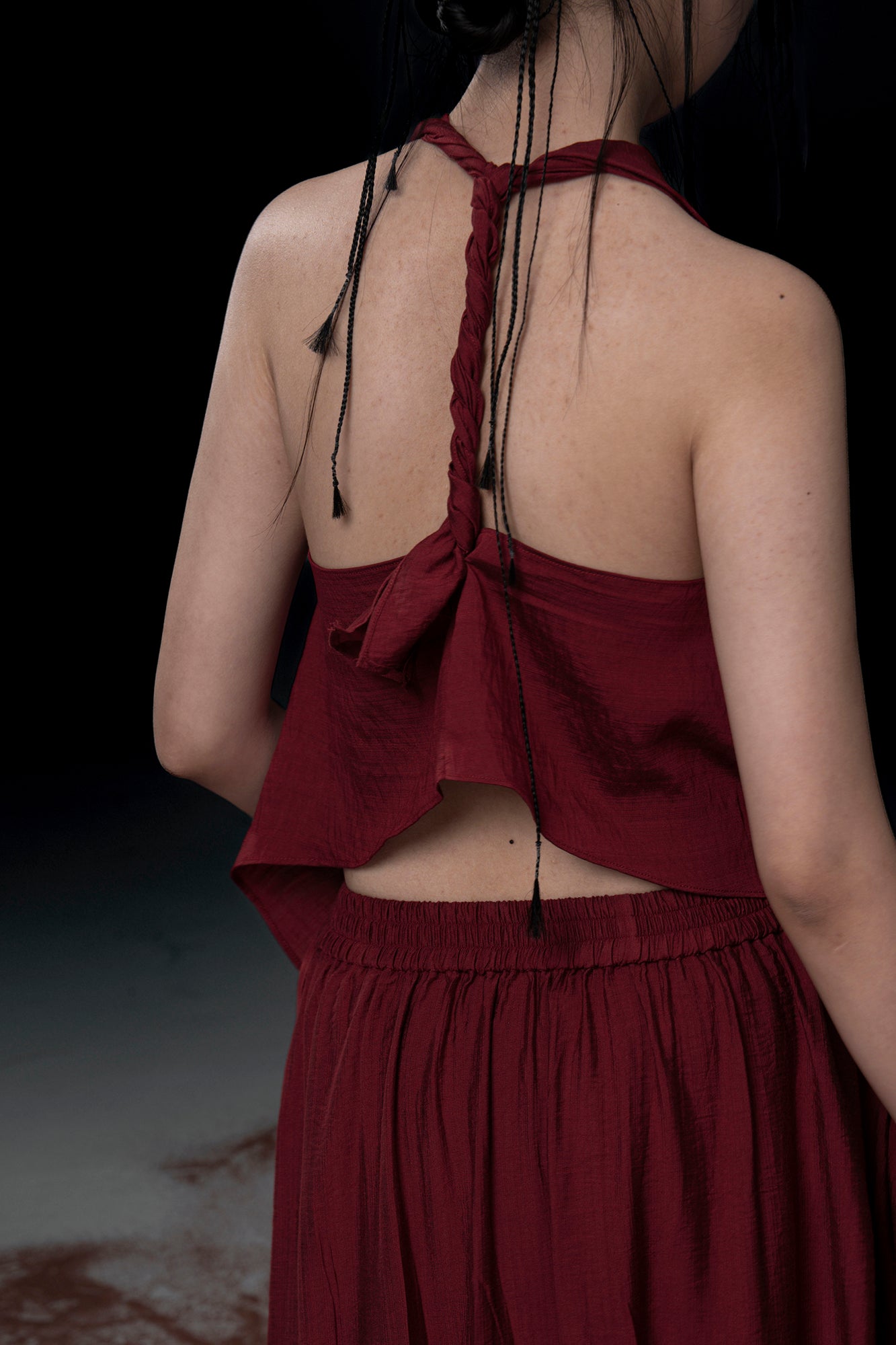 WUHEYIZUO Convertible Draped Halter Top