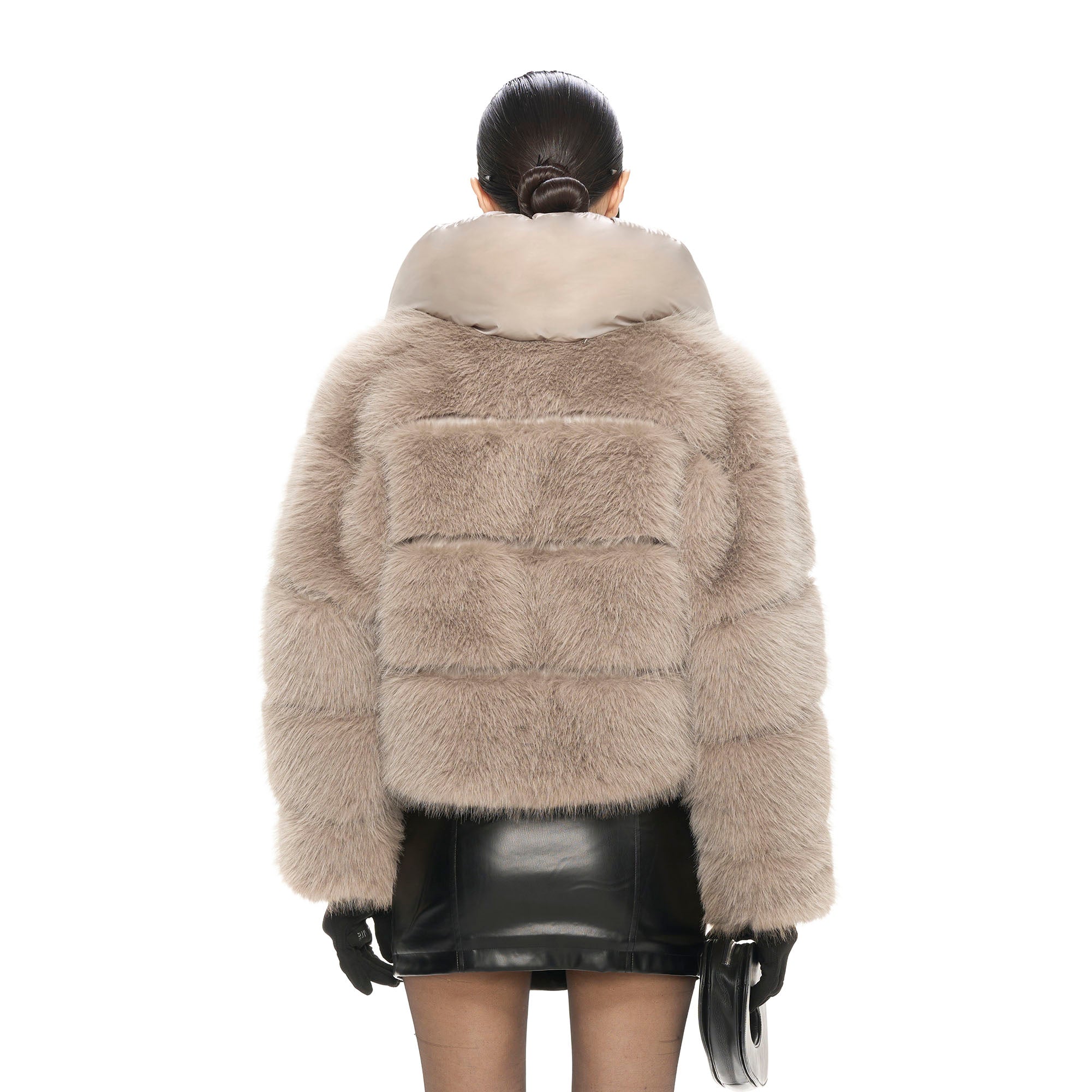 NEVER OFFEND L ANGEL Reversible Faux-Fur Cropped Puffer Jacket