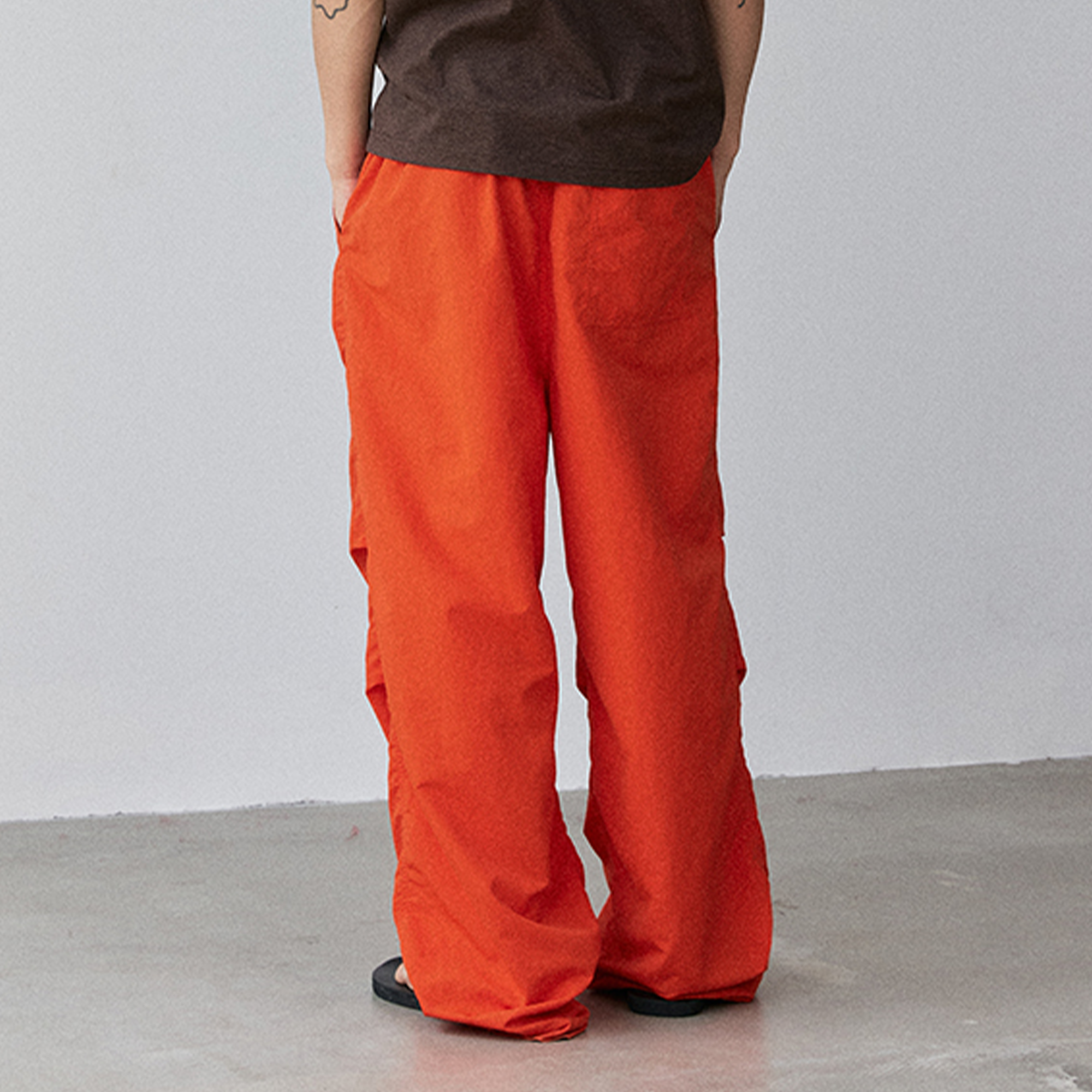 NIANJIUYIKOUER Nylon Paratrooper Straight-Leg Pants, premium urban and streetwear designers apparel on PROJECTISR.com, NIANJIUYIKOUER