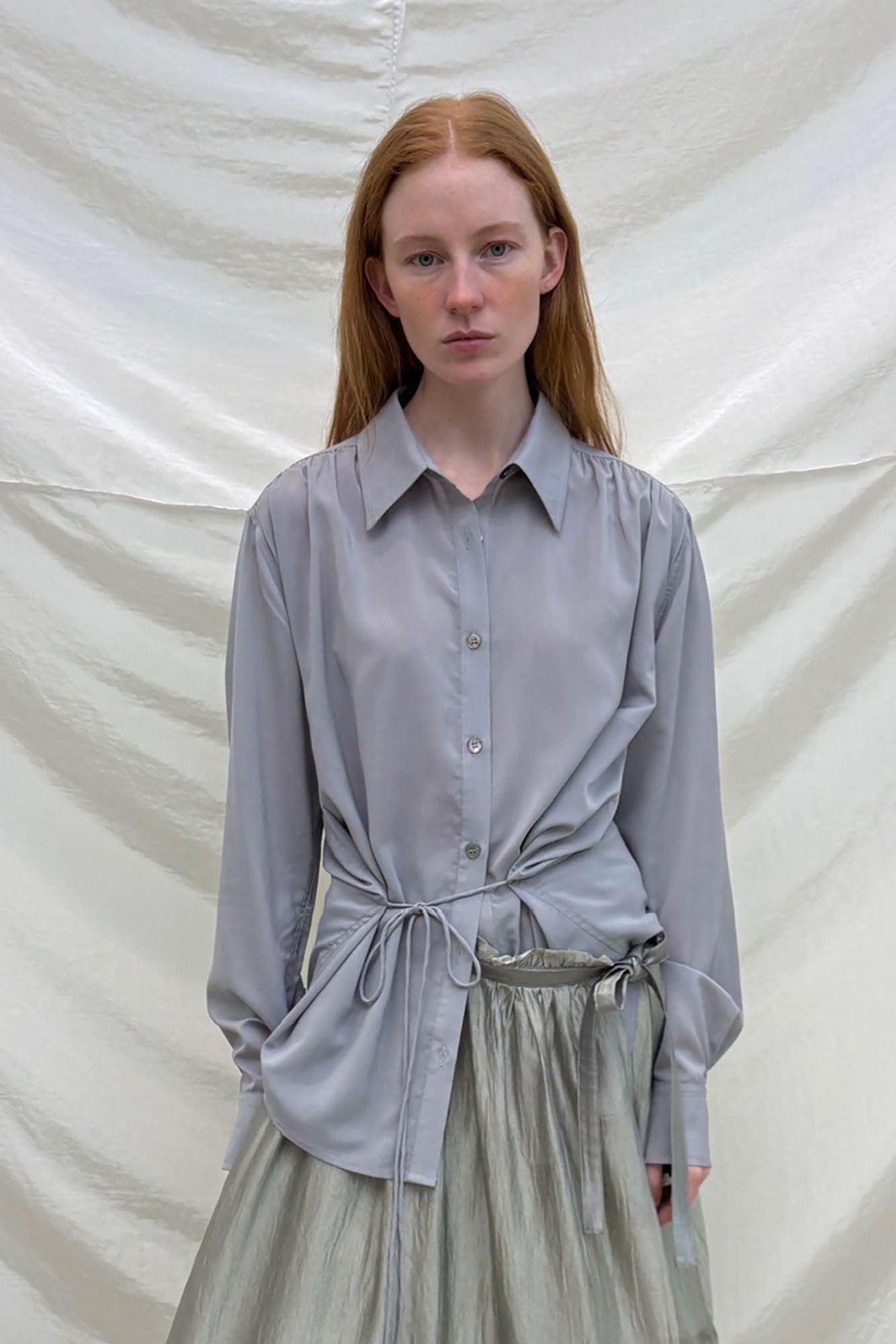 NEVERSEEZ Minimal Acetate Sheer Shirt