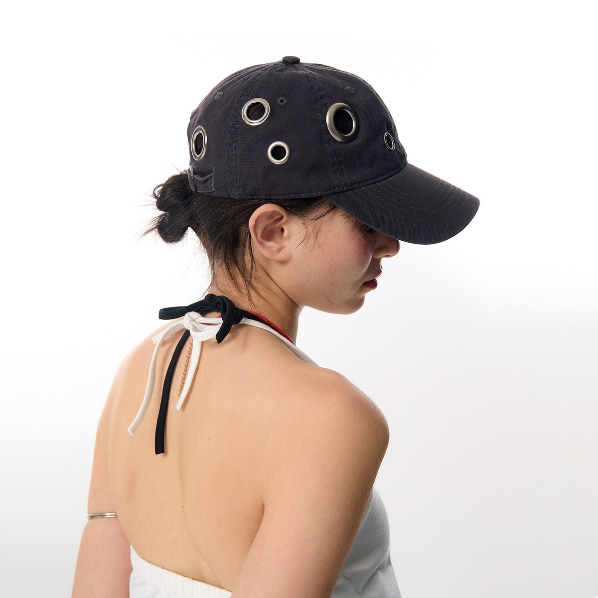 HSUSE Irregular Eyelet Baseball Cap