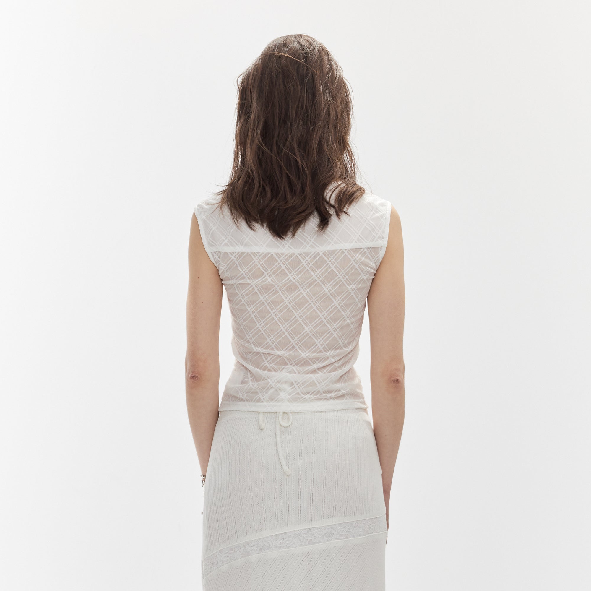 JIUWU PARK Argyle Paneled Ring Detail Top