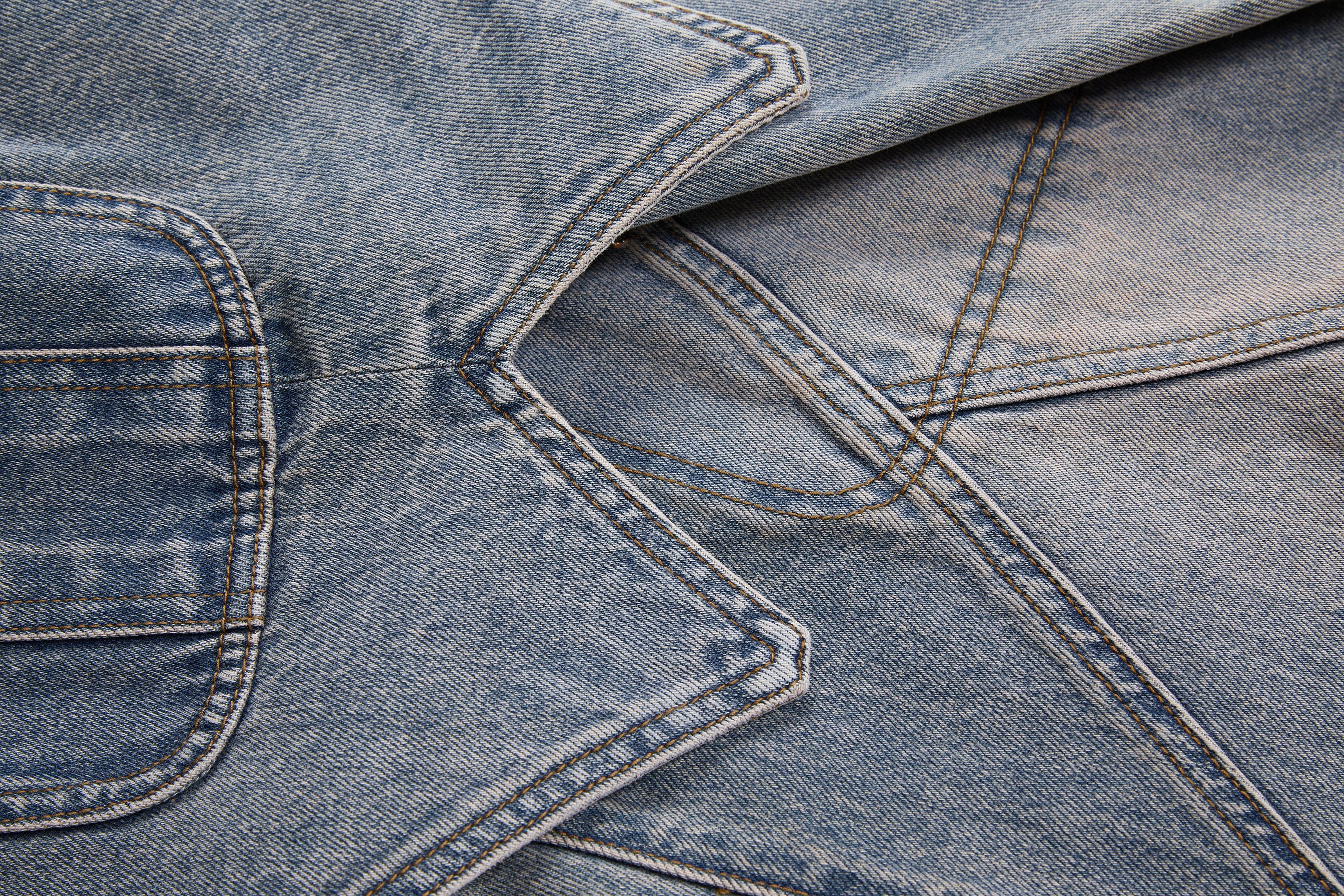VANN VALRENCE Detachable Overlay Structural Panel Zip Jeans, premium urban and streetwear designers apparel on PROJECTISR.com, VANN VALRENCE