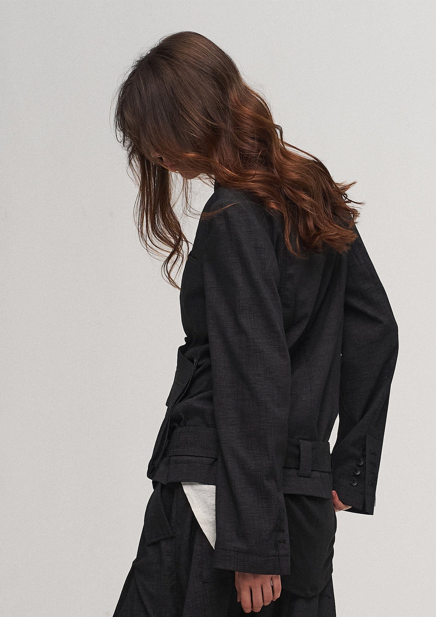 ILNya Nieternite Nifutur Asymmetric Pocket Multi-Button Blazer, premium urban and streetwear designers apparel on PROJECTISR.com, ILNya Nieternite Nifutur