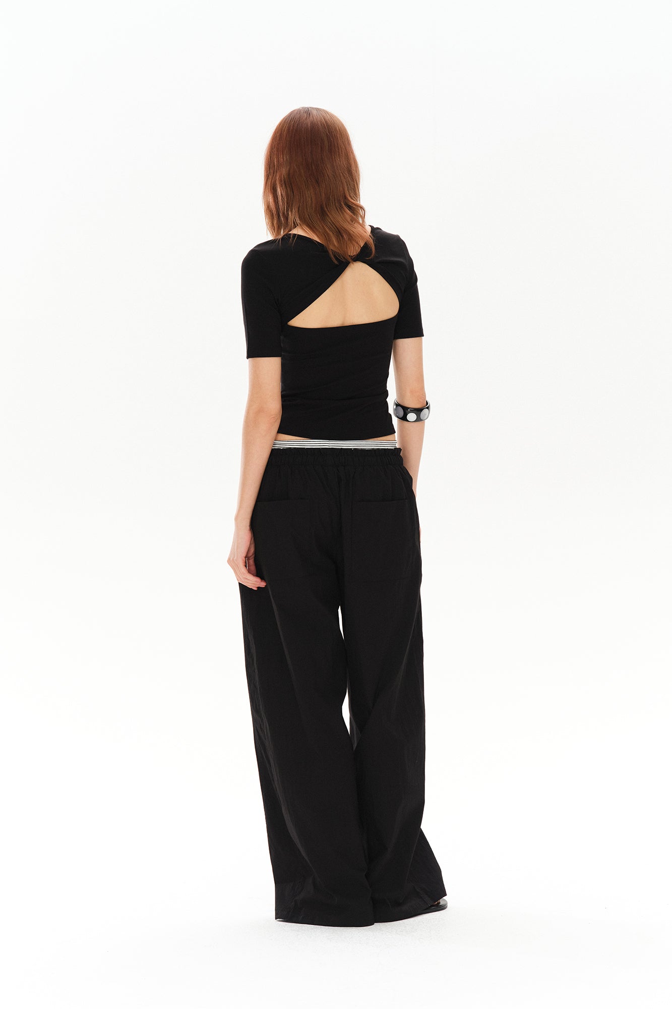 COSTUSTOOT Reversible Twist Cut-Out T-Shirt