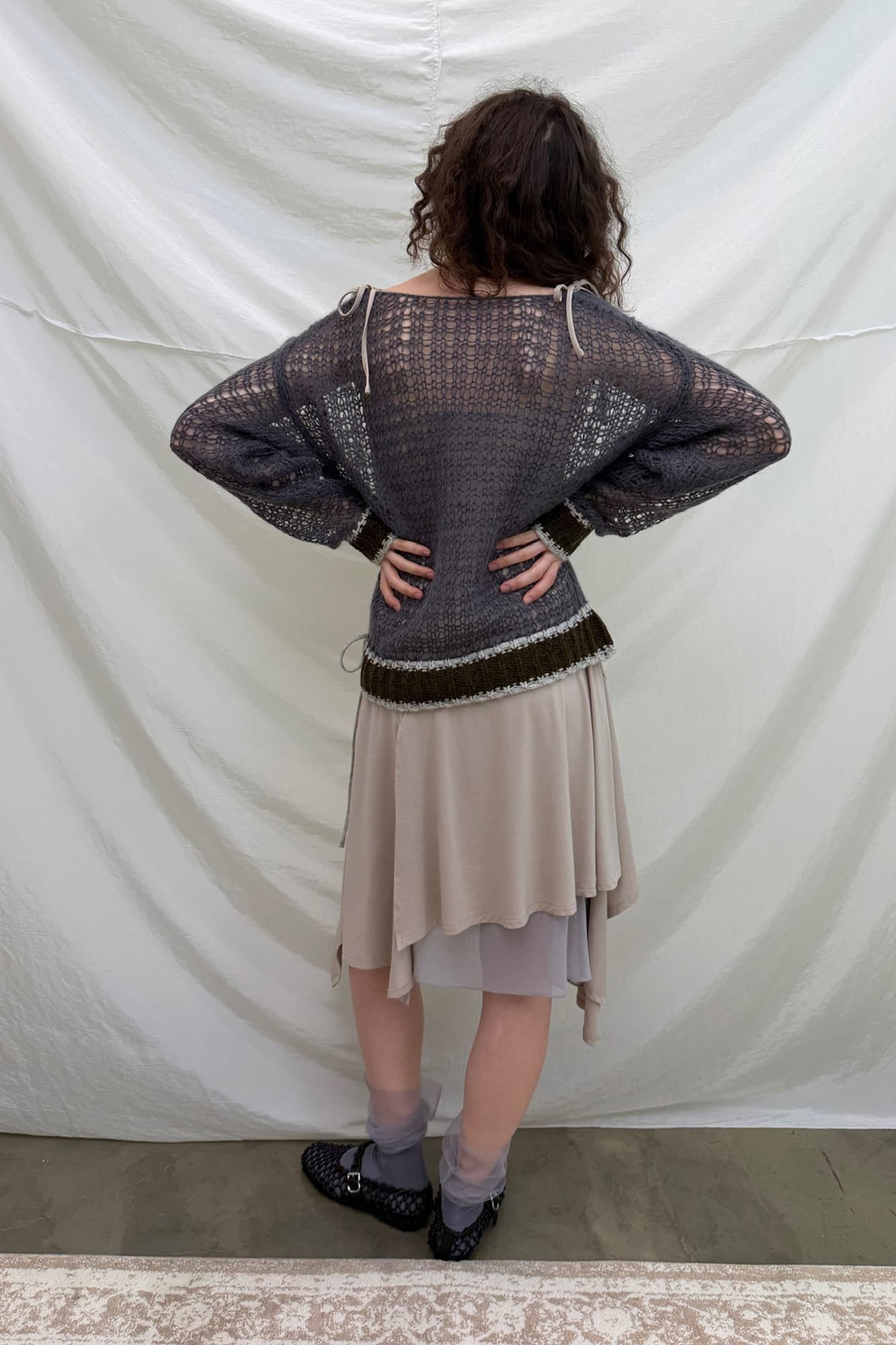 NEVERSEEZ Convertible Layered Fold-Over Skirt