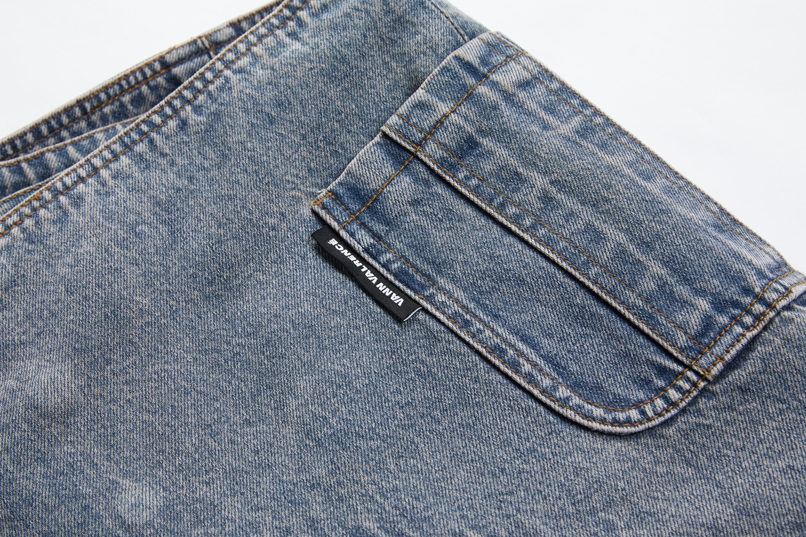 VANN VALRENCE Detachable Overlay Structural Panel Zip Jeans, premium urban and streetwear designers apparel on PROJECTISR.com, VANN VALRENCE