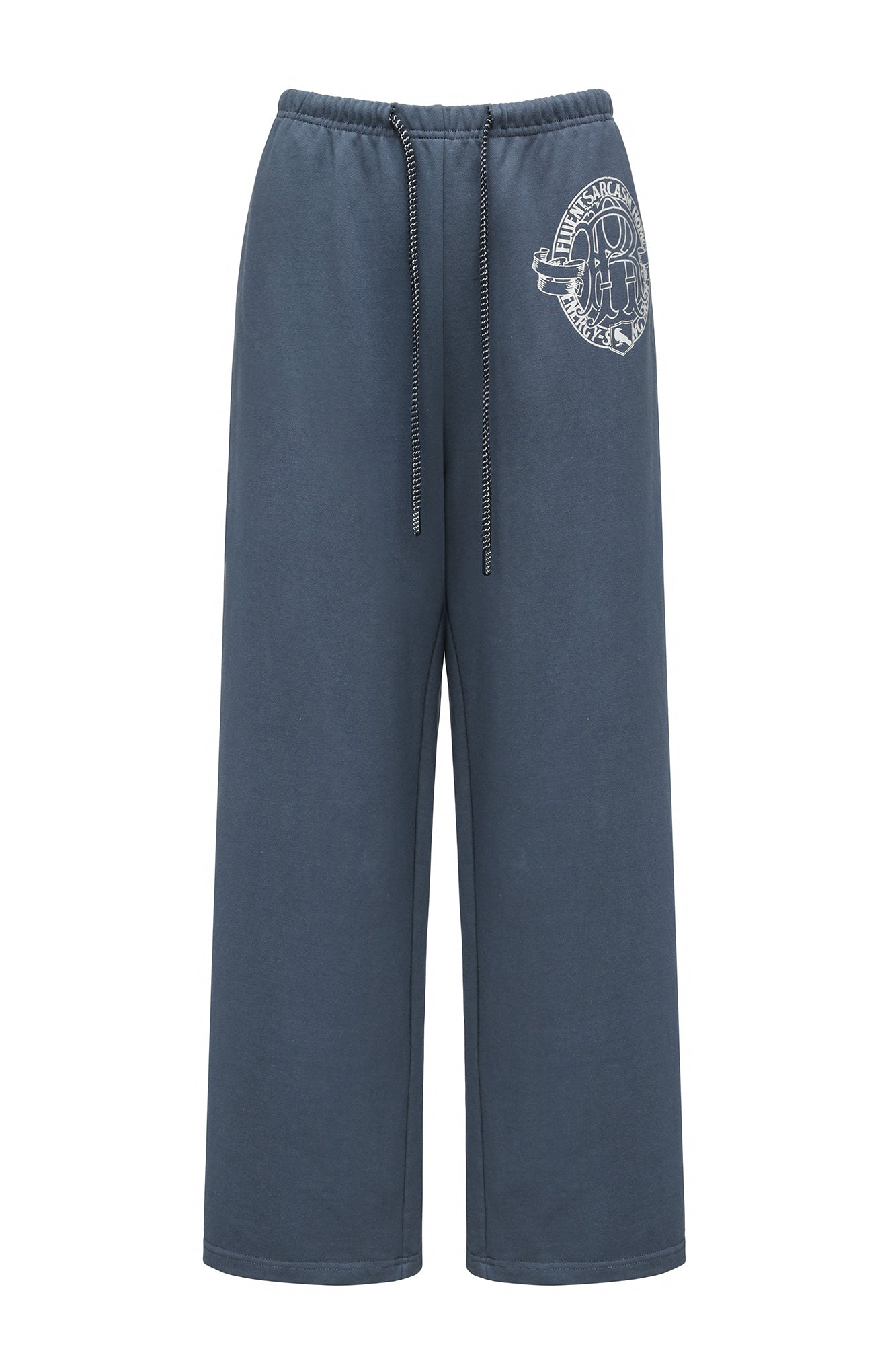OINIMI Graphic Drawstring Wide-Leg Sweatpants