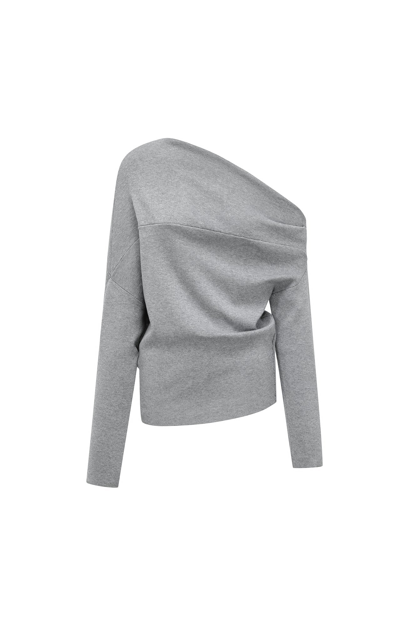 OINIMI Draped Merino Wool-Blend Sweatshirt