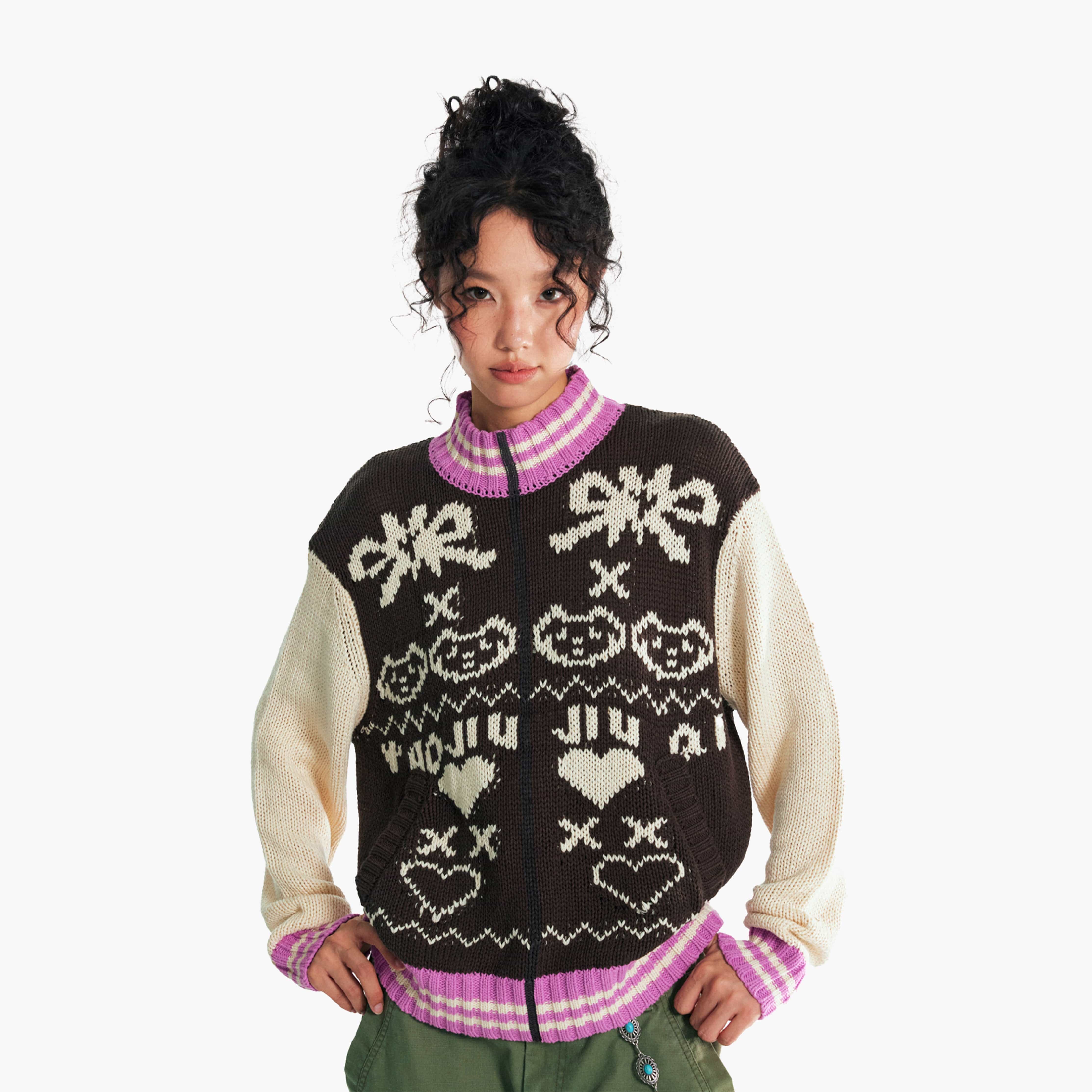 1997 POSTOFFICE Fair Isle Baseballr Sweater