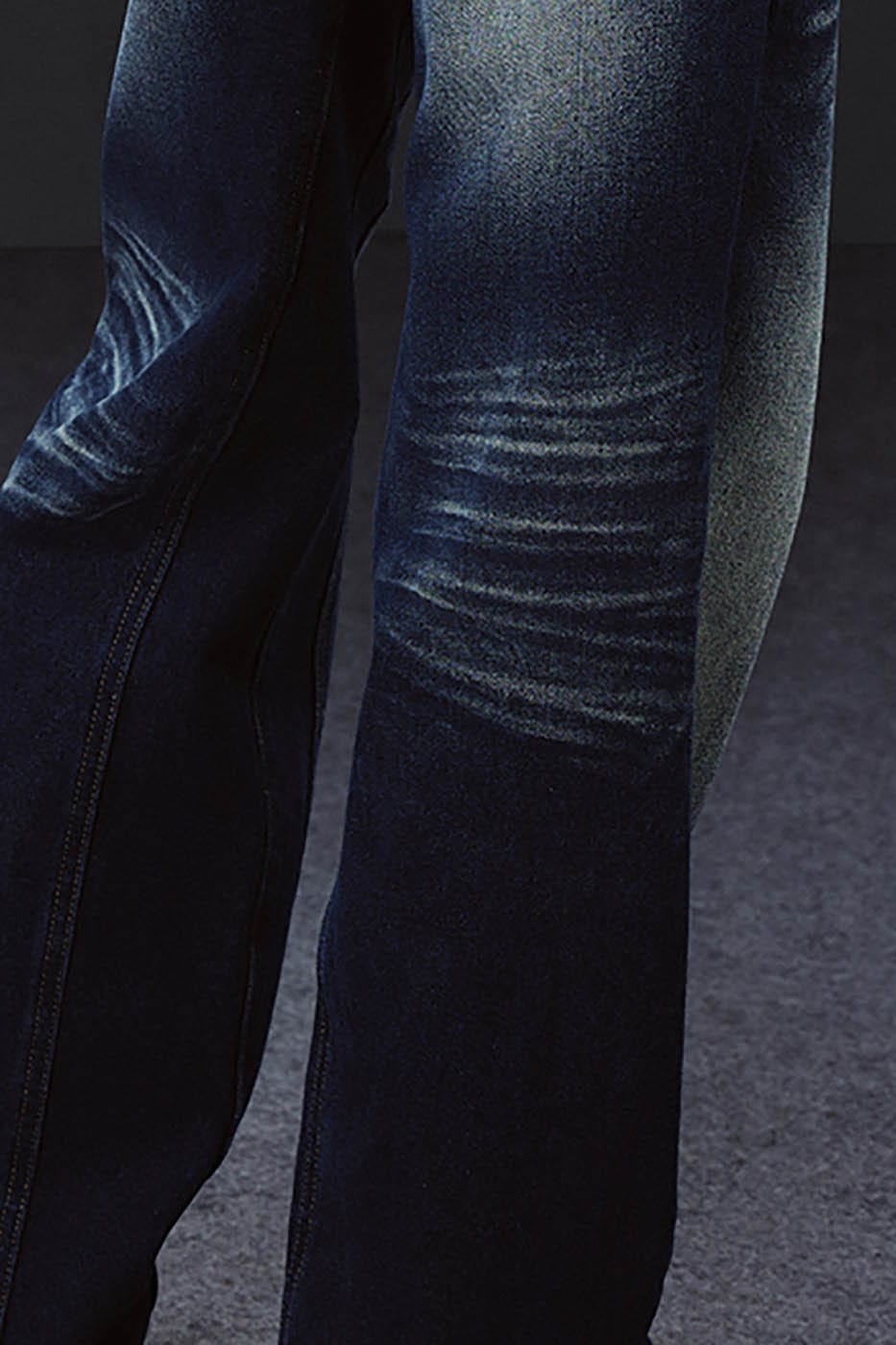 ARTIFICIAL WORLD Crinkled Straight-Leg Washed Jeans, premium urban and streetwear designers apparel on PROJECTISR.com, ARTIFICIAL WORLD