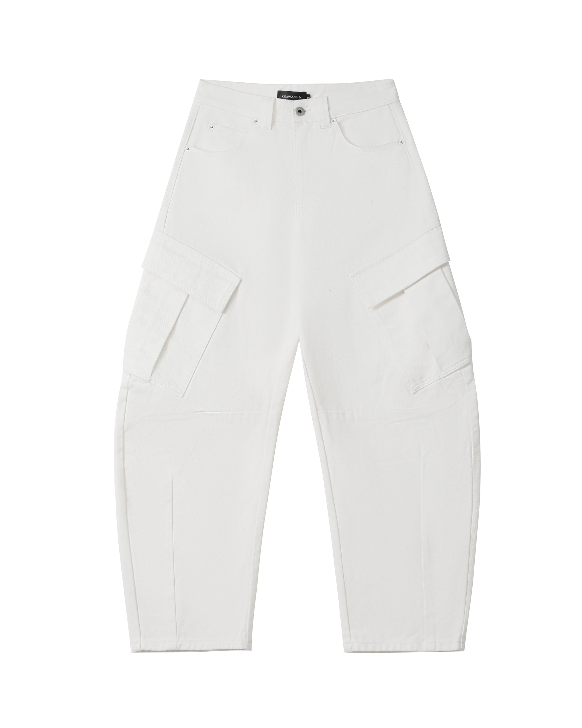 COMMAND N Retro Washed Curved-Leg Cargo Pants