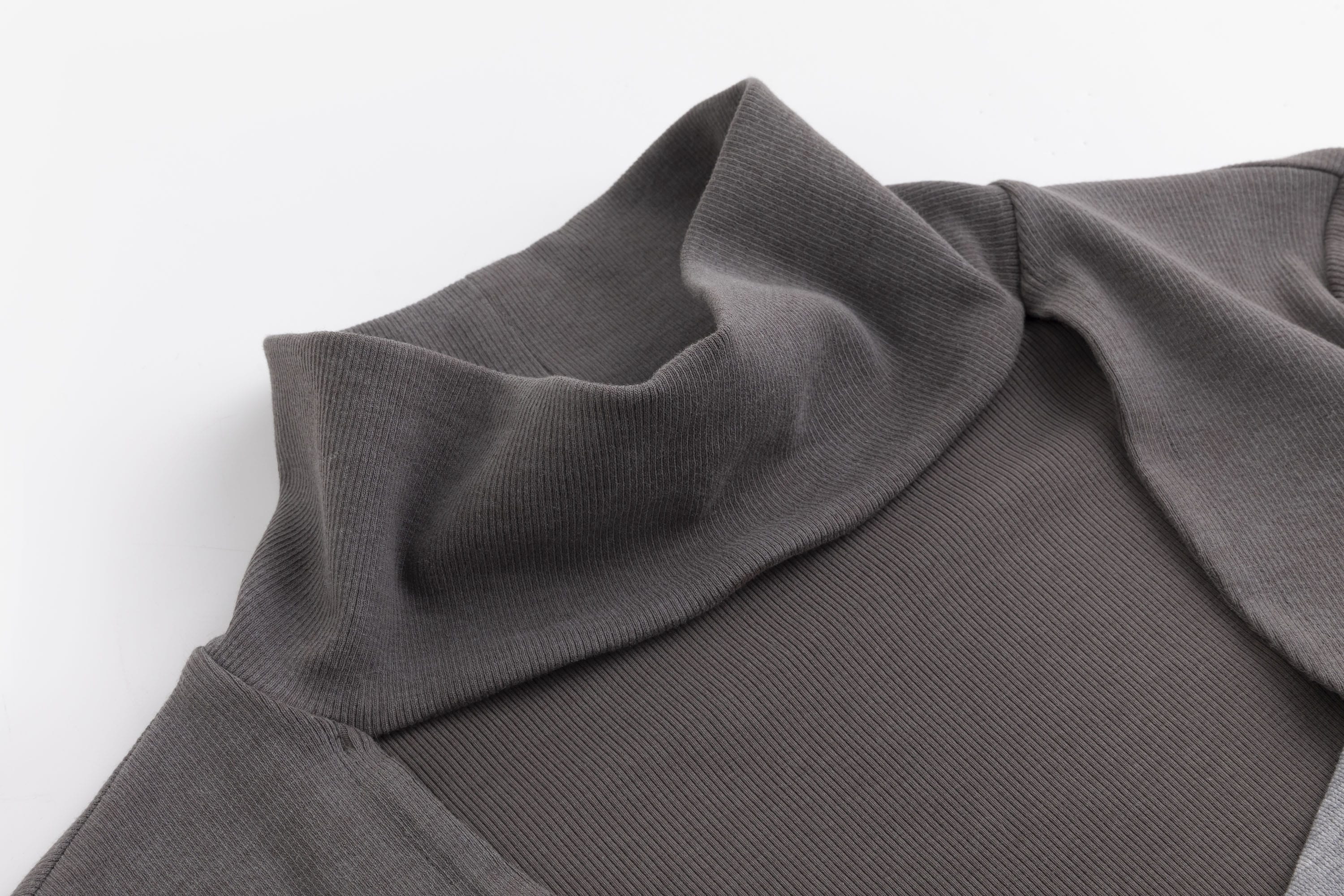 CESTNOUS Faux Layered Belted Long-Sleeve Tee