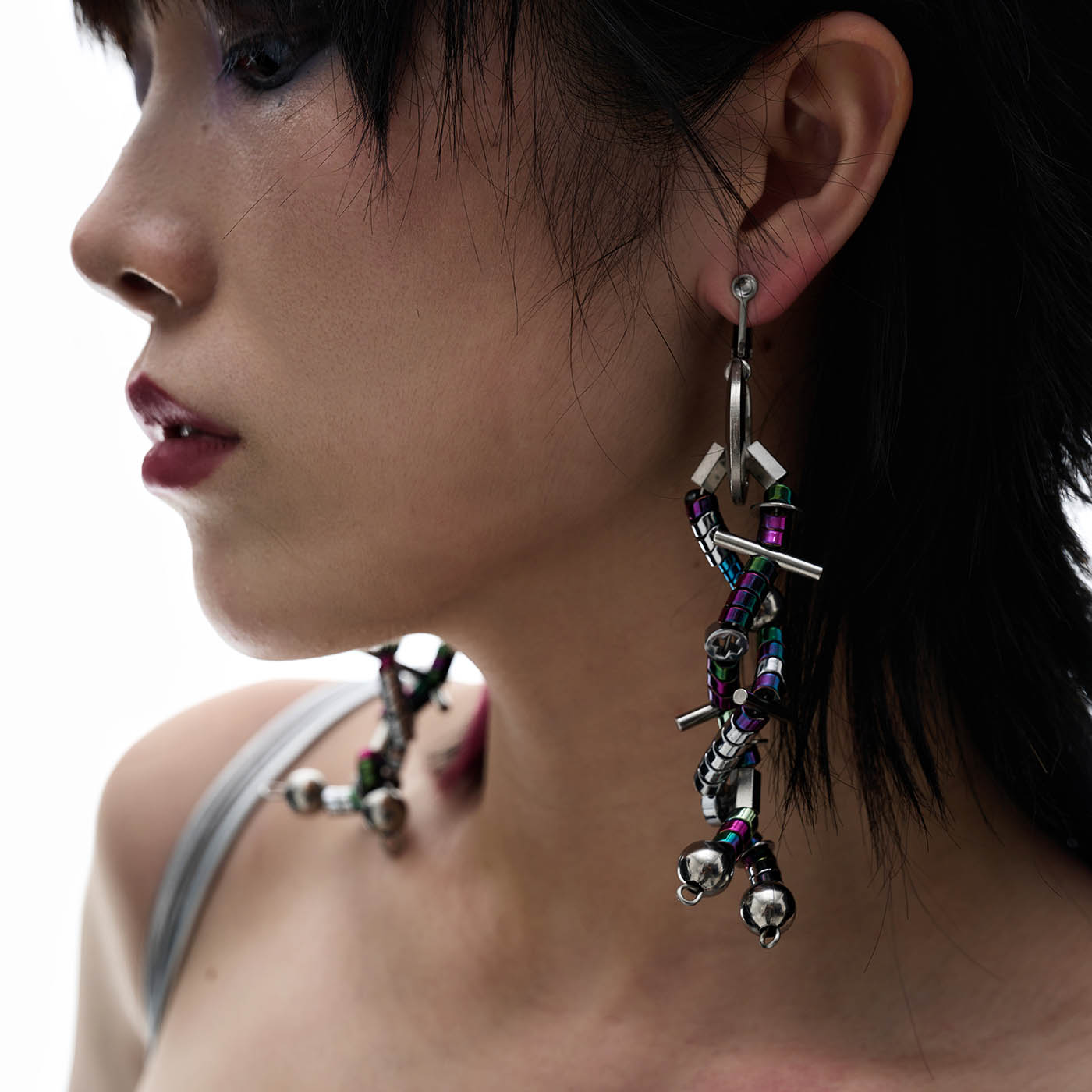 ILLUSORY Doomsday Disco Earrings / Ear Clips, premium urban and streetwear designers apparel on PROJECTISR.com, ILLUSORY