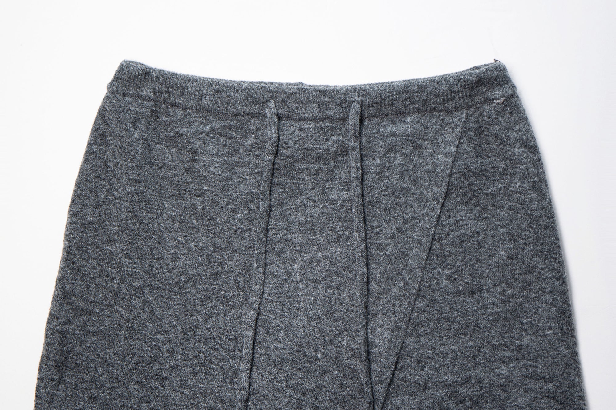 LEONSENSE Asymmetrical Wool-Blend Wrap Skirt