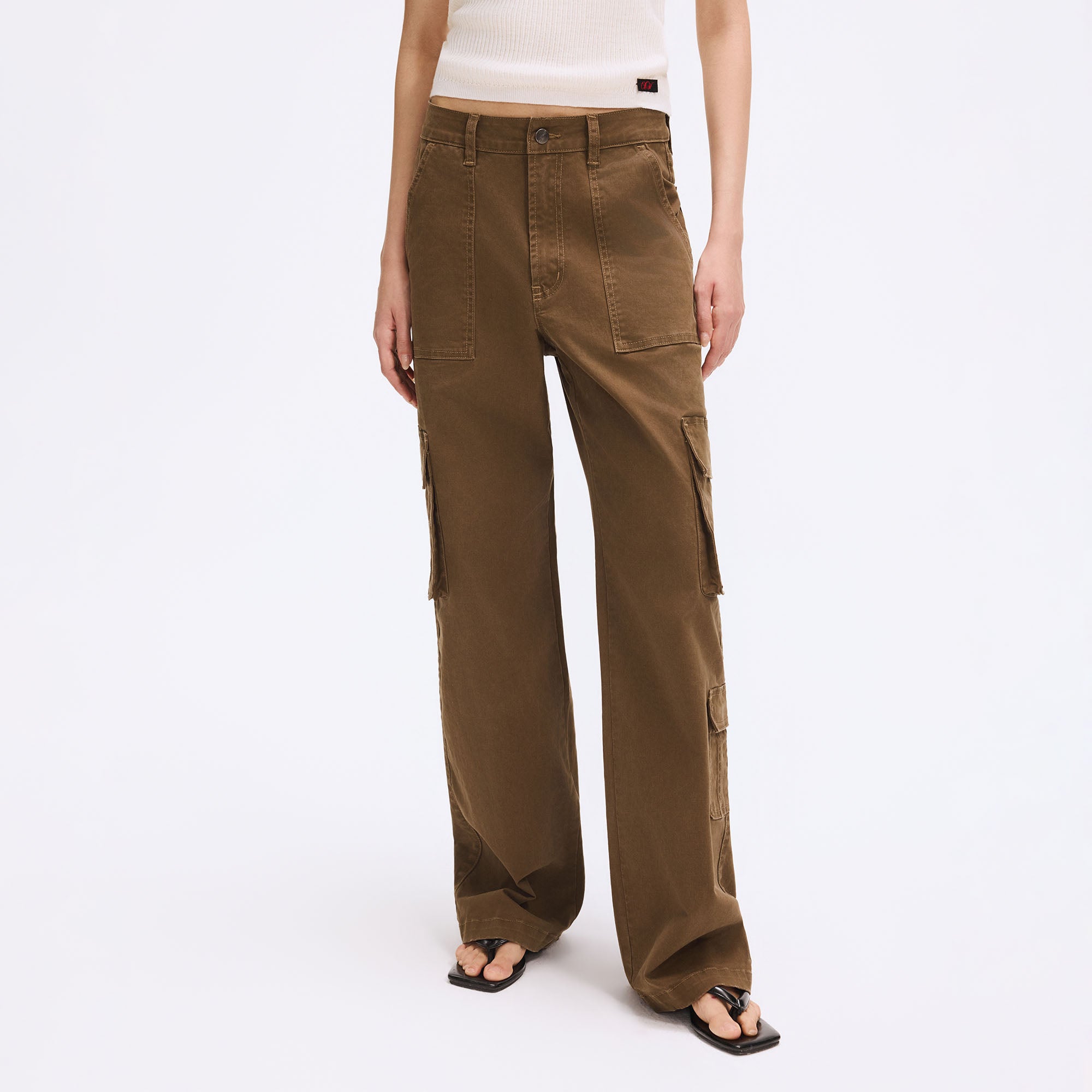 ARTIFICIAL WORLD Washed Straight-Leg Cargo