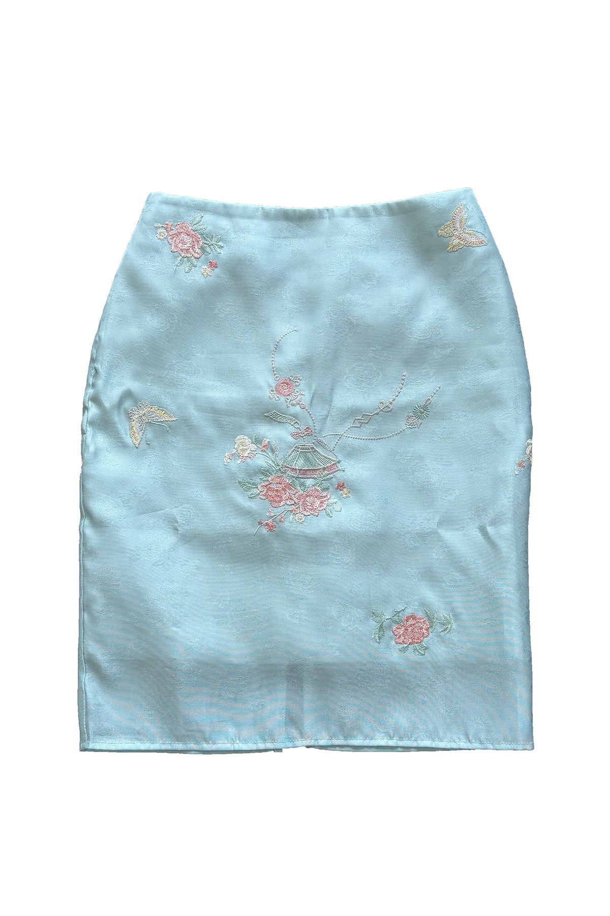 ANNIE ARMOR Floral Butterfly Embroidered Skirt