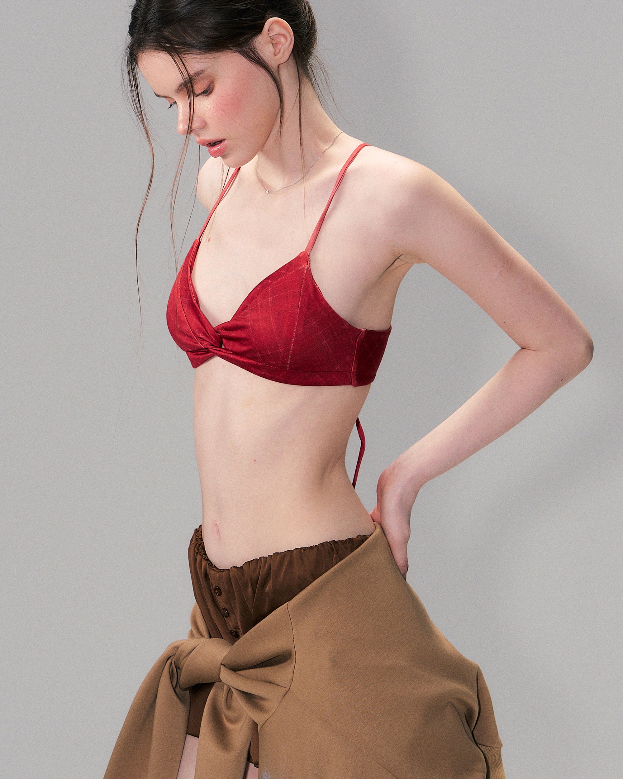 THE NEVERMORE Full-Print Adjustable Triangle Bralette