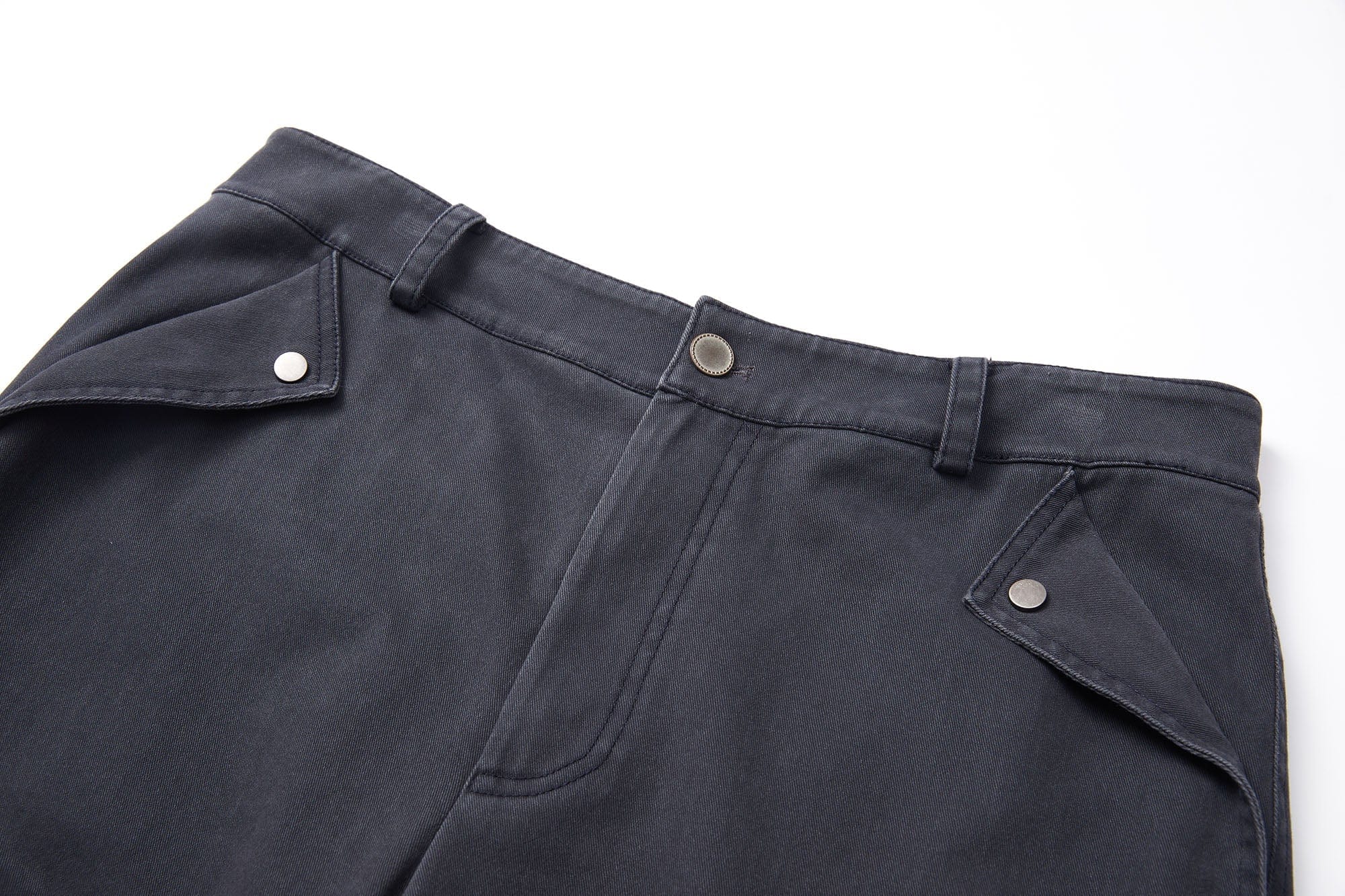 ERROR CODE ROBOT Pleated Knee Slant-Pockets Cargo Pants