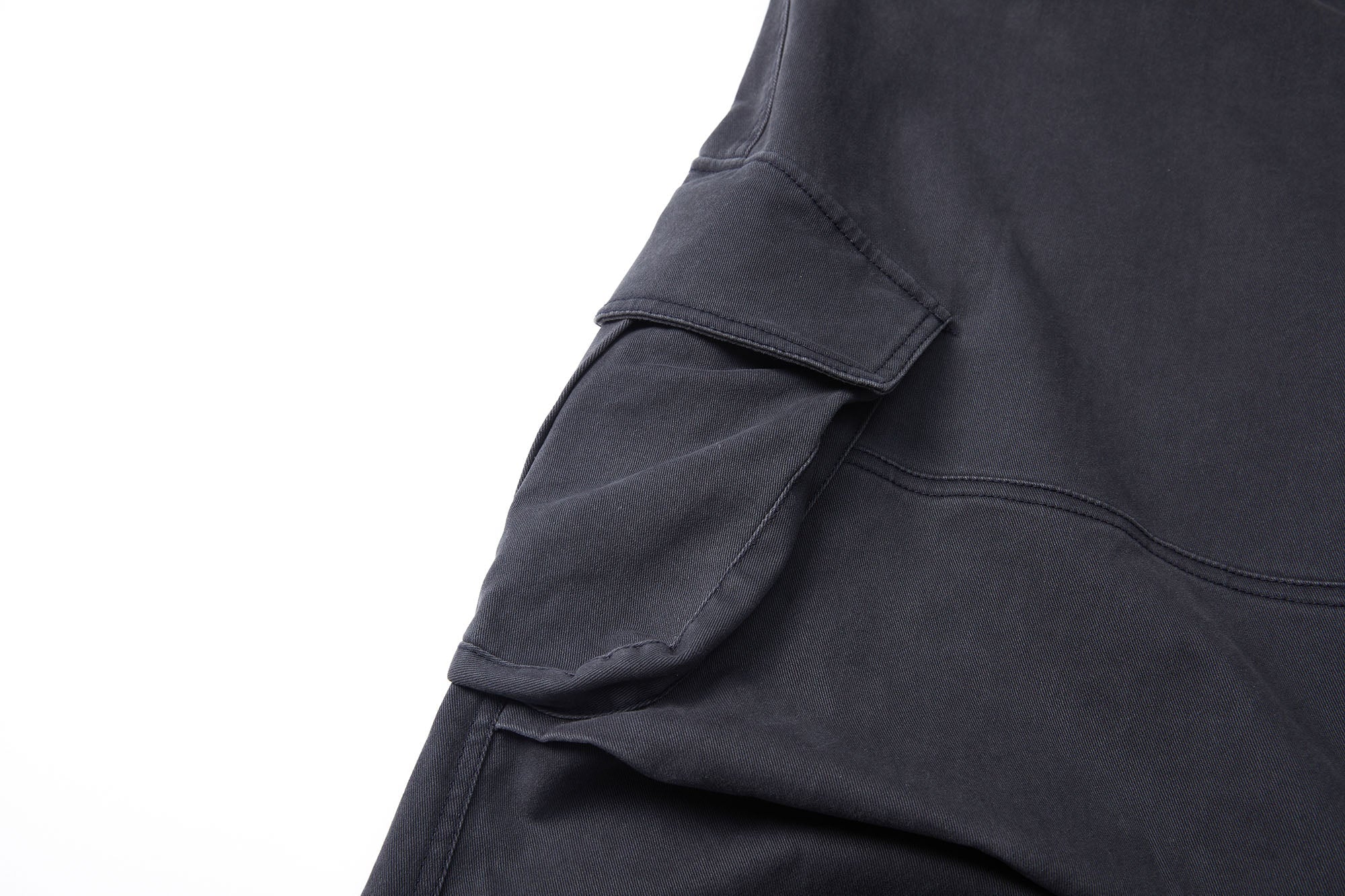 ERROR CODE ROBOT Pleated Knee Slant-Pockets Cargo Pants