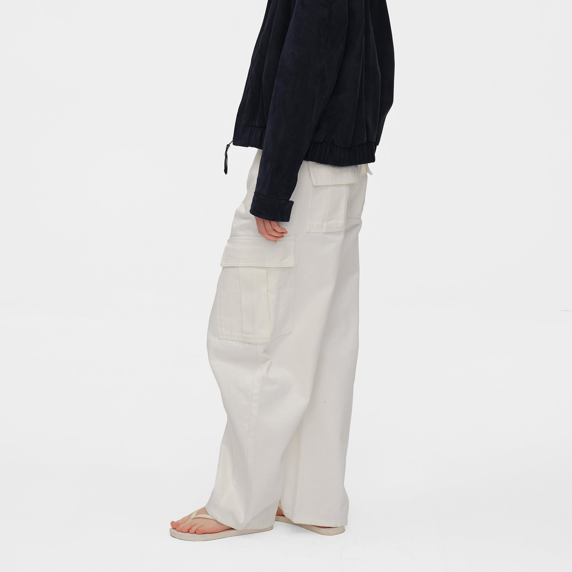 COMMAND N Retro Washed Curved-Leg Cargo Pants