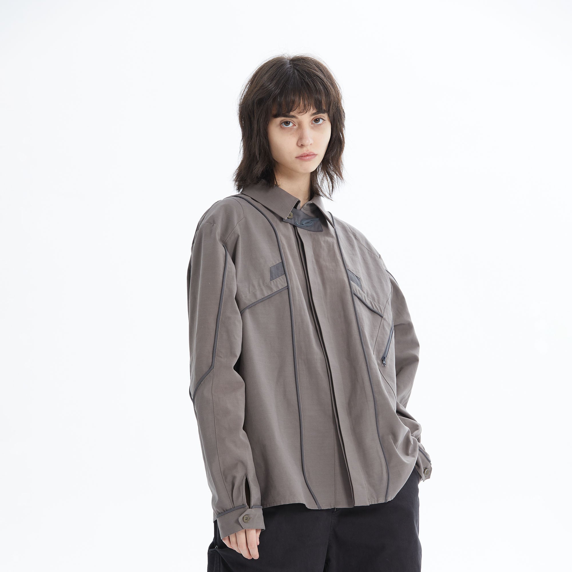 ERROR CODE ROBOT Modular Panel Button-Up Utility Shirt