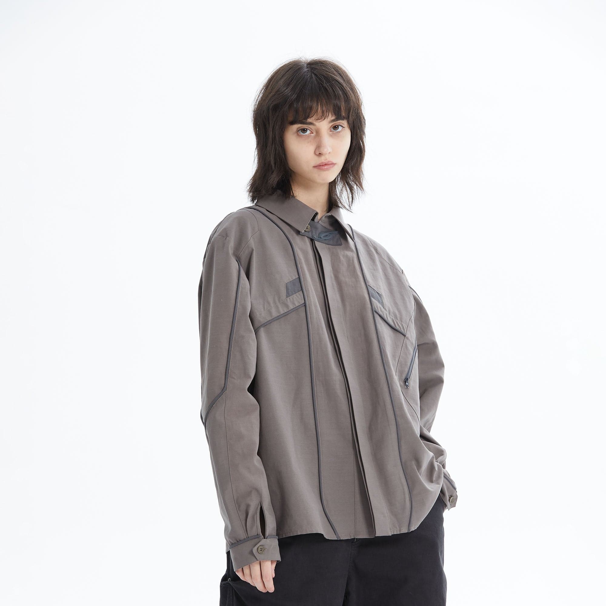 ERROR CODE ROBOT Modular Panel Button-Up Utility Shirt