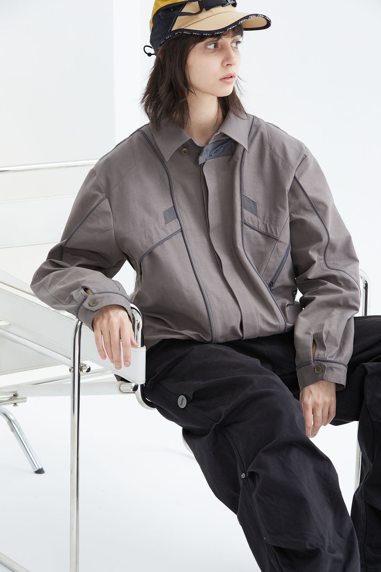 ERROR CODE ROBOT Modular Panel Button-Up Utility Shirt
