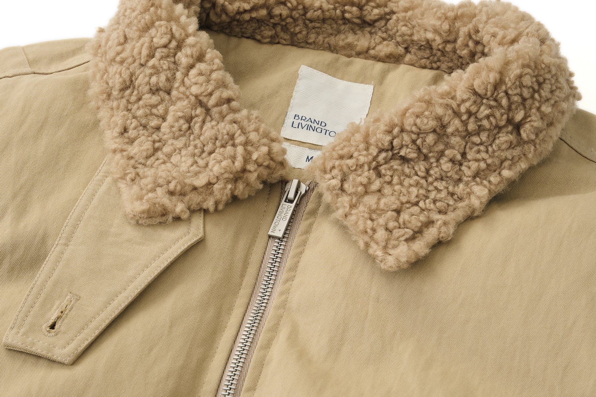 LIVINGTOWN Fleece-Lined Tab Collar Sorona Jacket