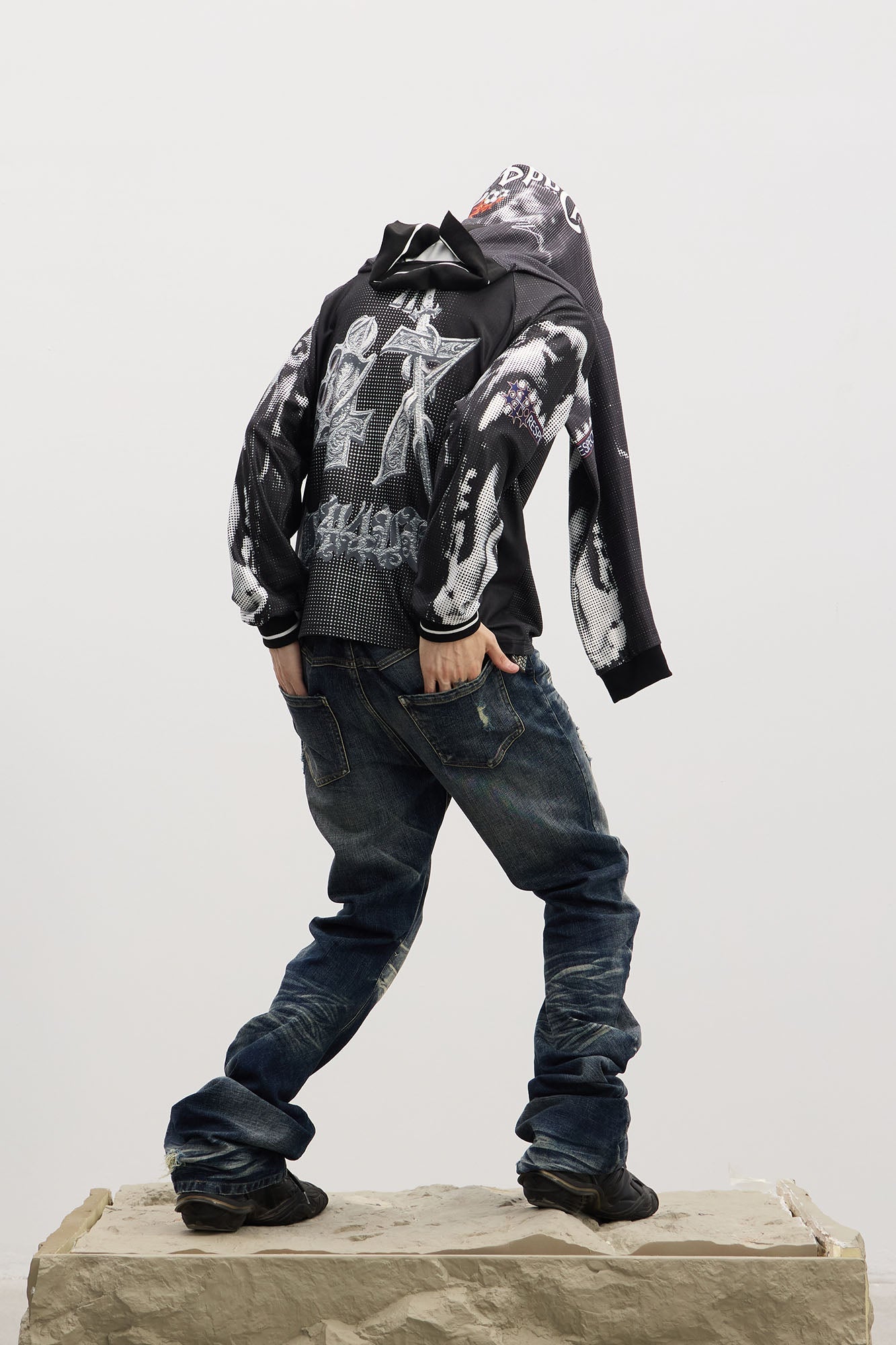 DND4DES Dirty Fit Whiskered Stack Jeans