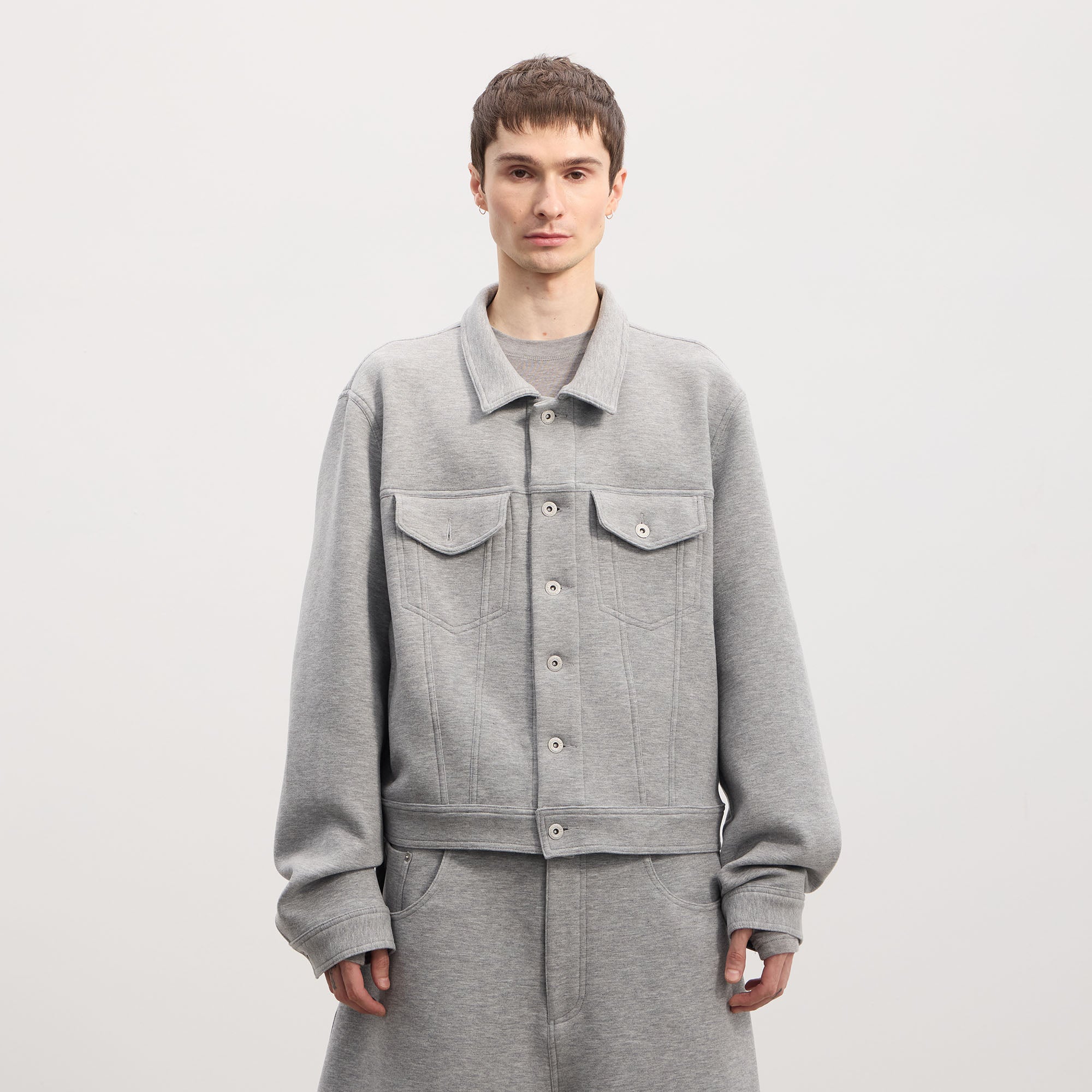 DND4DES Wool-Blend Button-Up Utility Jacket
