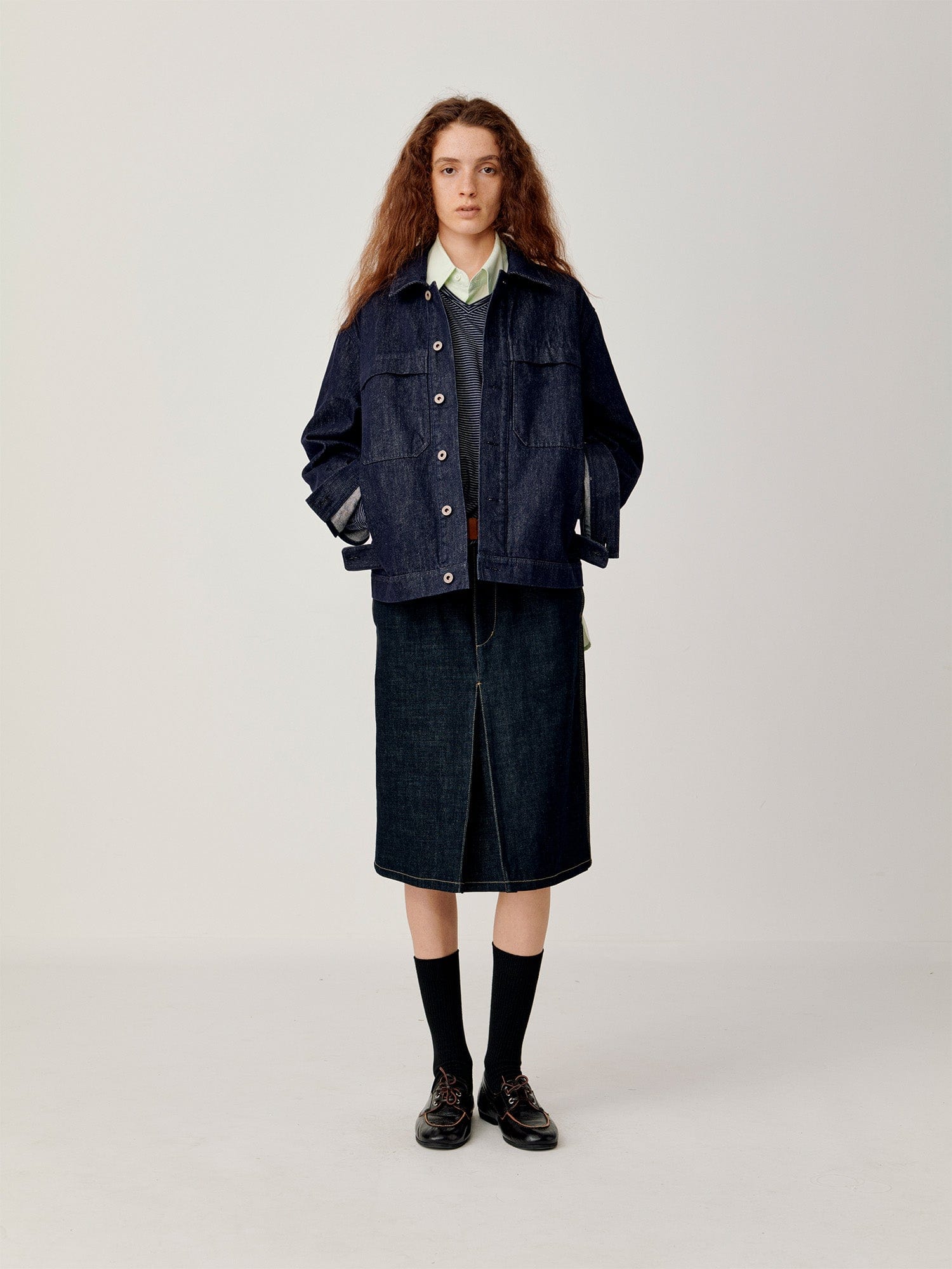 OPICLOTH Retro Dual-Pocket Denim Jacket, premium urban and streetwear designers apparel on PROJECTISR.com, OPICLOTH