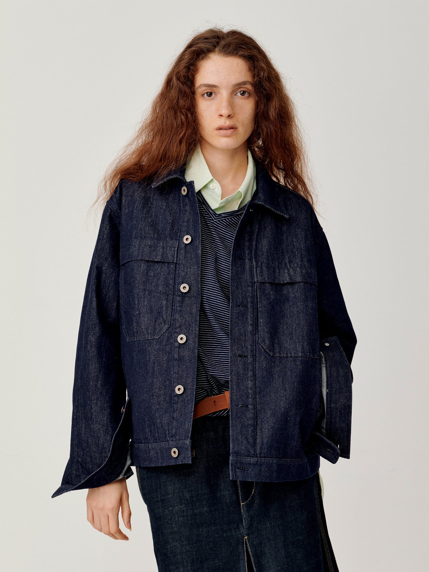 OPICLOTH Retro Dual-Pocket Denim Jacket, premium urban and streetwear designers apparel on PROJECTISR.com, OPICLOTH
